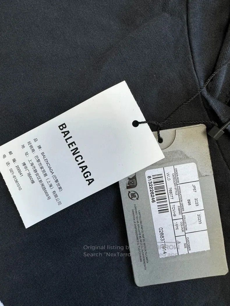 Balenciaga Balenciaga Blue Hoodie with Letter Print. Size US M / EU 48-50 / 2 - 3 Thumbnail