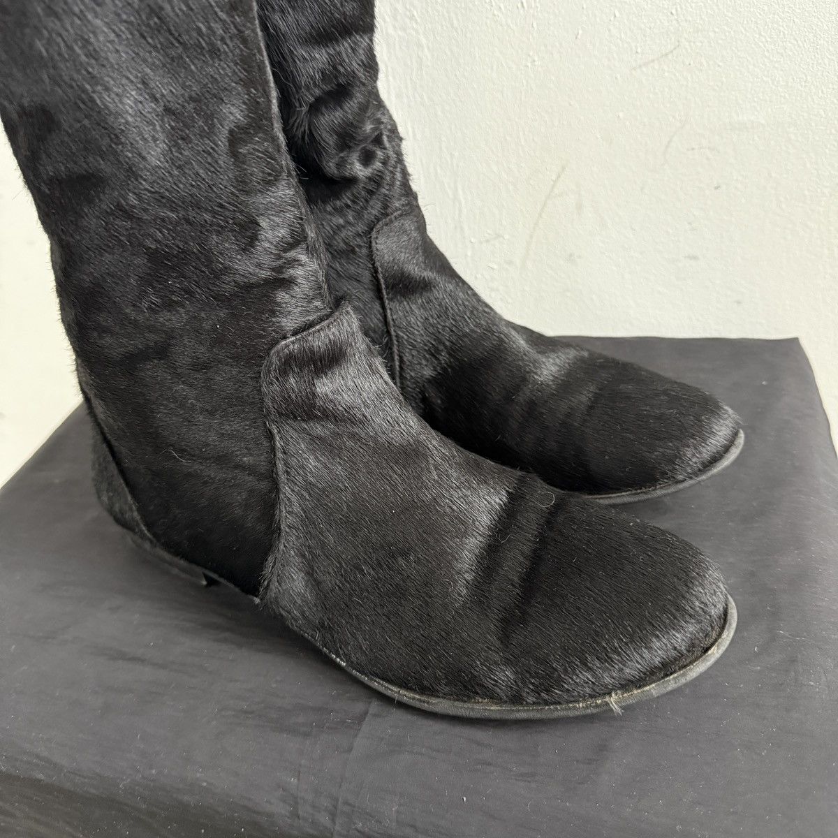 Other Real Pony Fur Knee High Boots Size US 9 / IT 39 - 8 Thumbnail