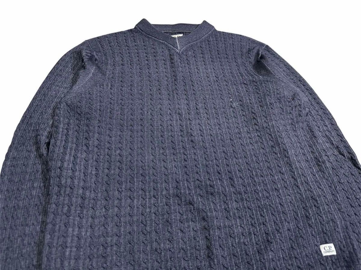 C.P. Company × Massimo Osti × Vintage 🔥Archived Vintage Cp Company Wool Sweater Cable Kni Size US L / EU 52-54 / 3 - 2 Thumbnail
