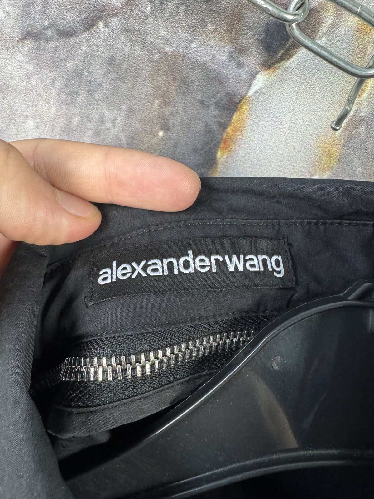 Alexander Wang Alexander Wang Black Shirt Long Sleeve Zip Detail Designer Size S / US 4 / IT 40 - 10 Thumbnail
