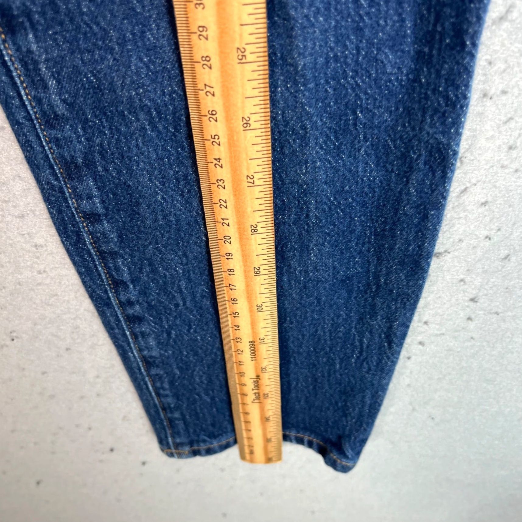 Frame VINTAGE FRAME High-Rise Skinny Jeans Womens Size 25 Dark Blue Denim Size 42" / US 20 - 7 Thumbnail