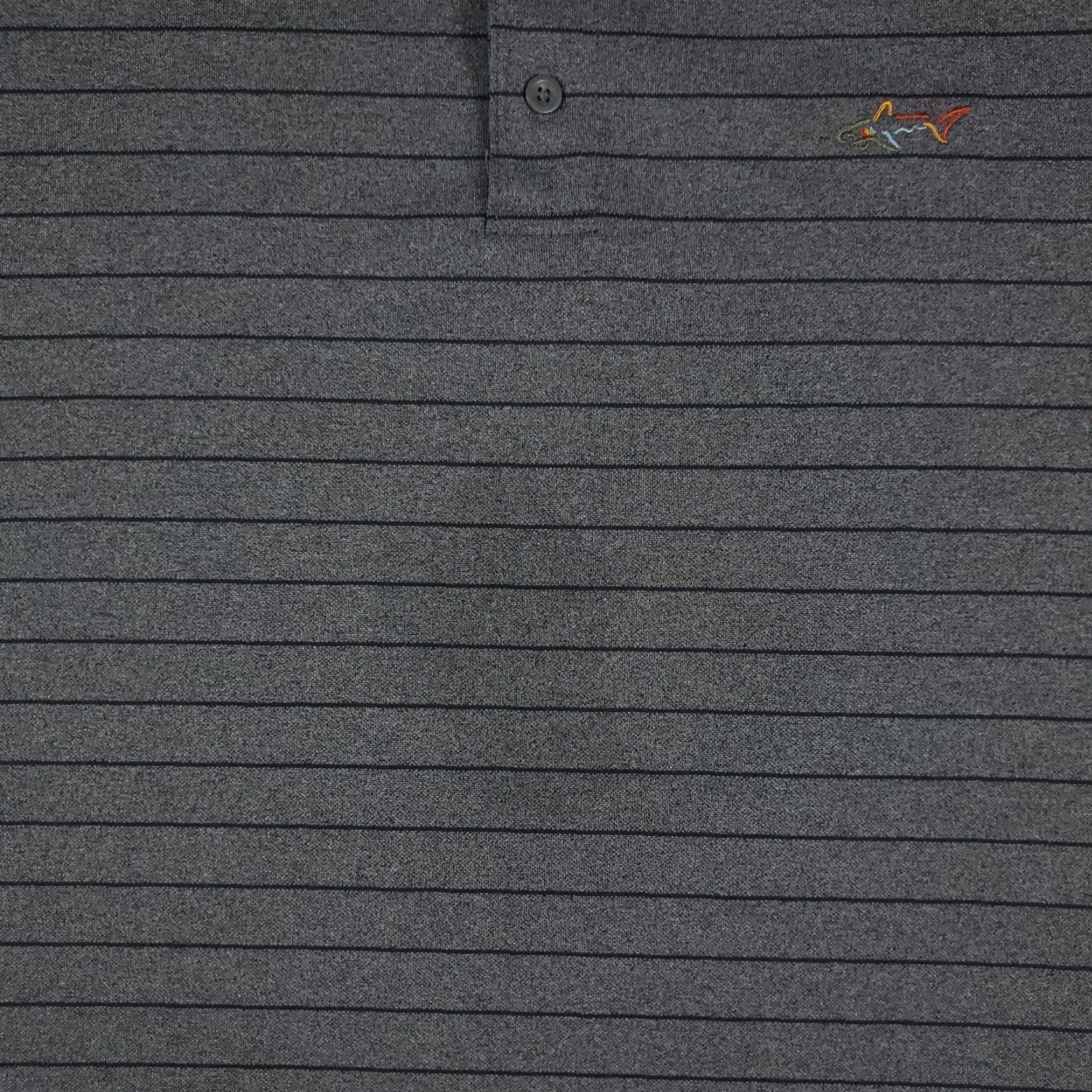 Vintage Greg Norman Polo Shirt Mens XL Gray Striped Polo Shirt Casual Golf Short Sleeve Button-Front Logo Nike? Size US XL / EU 56 / 4 - 3 Thumbnail