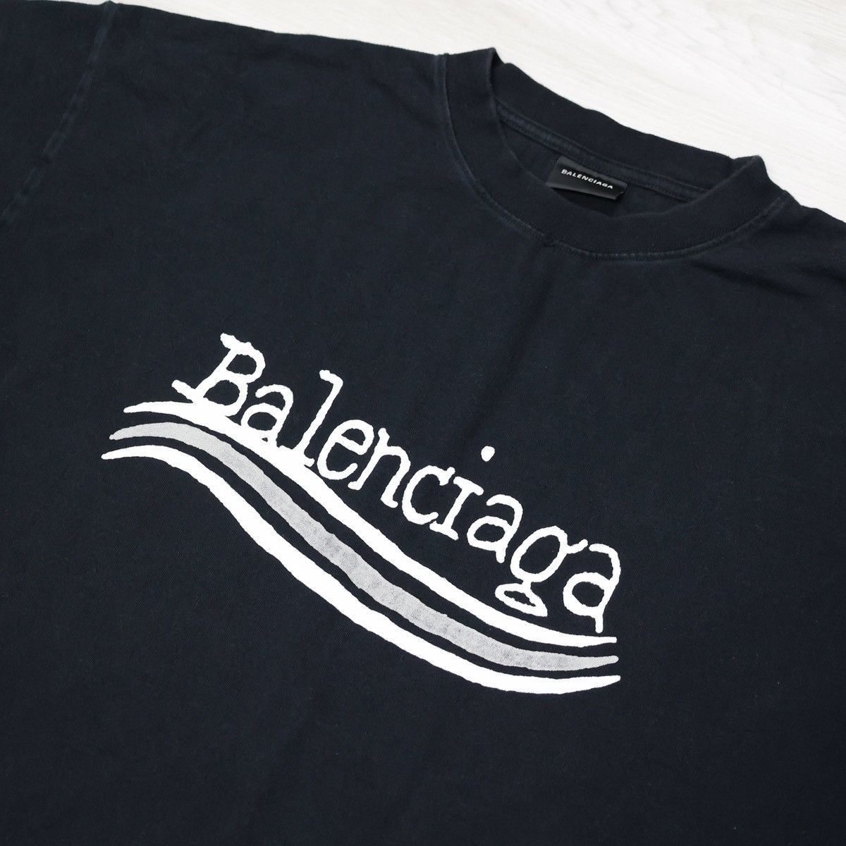 Balenciaga Hand drawn political campaign logo t-shirt XL Size US XL / EU 56 / 4 - 3 Thumbnail