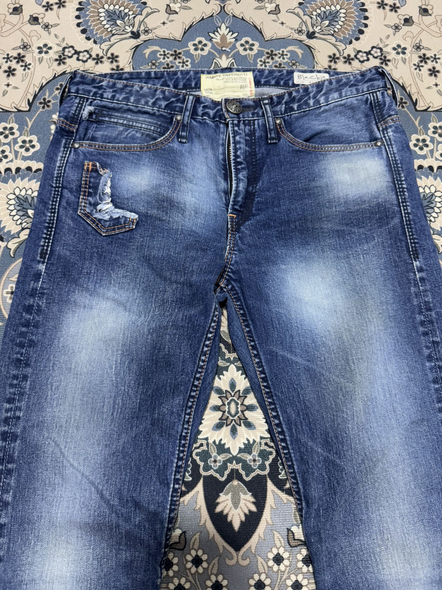 Japanese Brand × Jimmy Taverniti Jimmy Taverniti Blackie Studded Patchwork Jeans Size US 30 / EU 46 - 3 Thumbnail