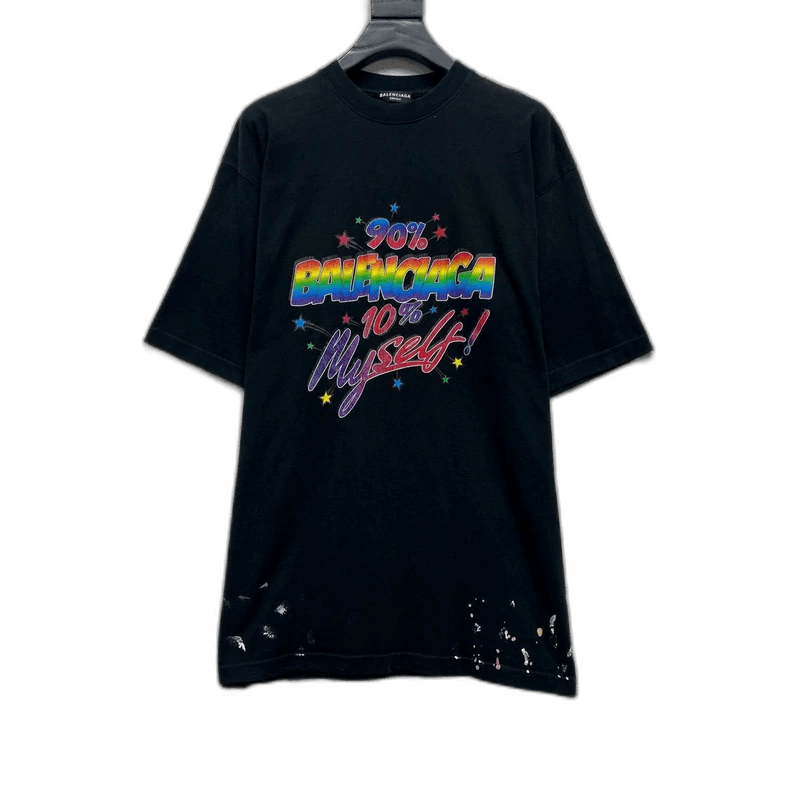 Balenciaga Balenciaga Neon Graffiti Short Sleeve T-Shirt Size US XS / EU 42 / 0 - 1 Thumbnail