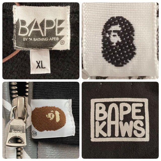 Bape × Kaws BAPE × KAWS APE HEAD logo full zip hoodie a bathing ape NIGO Size US XL / EU 56 / 4 - 8 Thumbnail