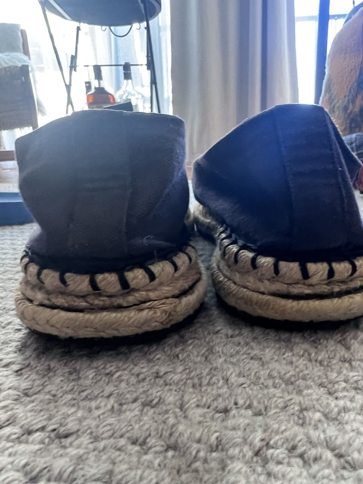 Acne Studios Acne Studios Blue Canvas Juan Espadrilles Size US 12 / EU 45 - 10 Thumbnail