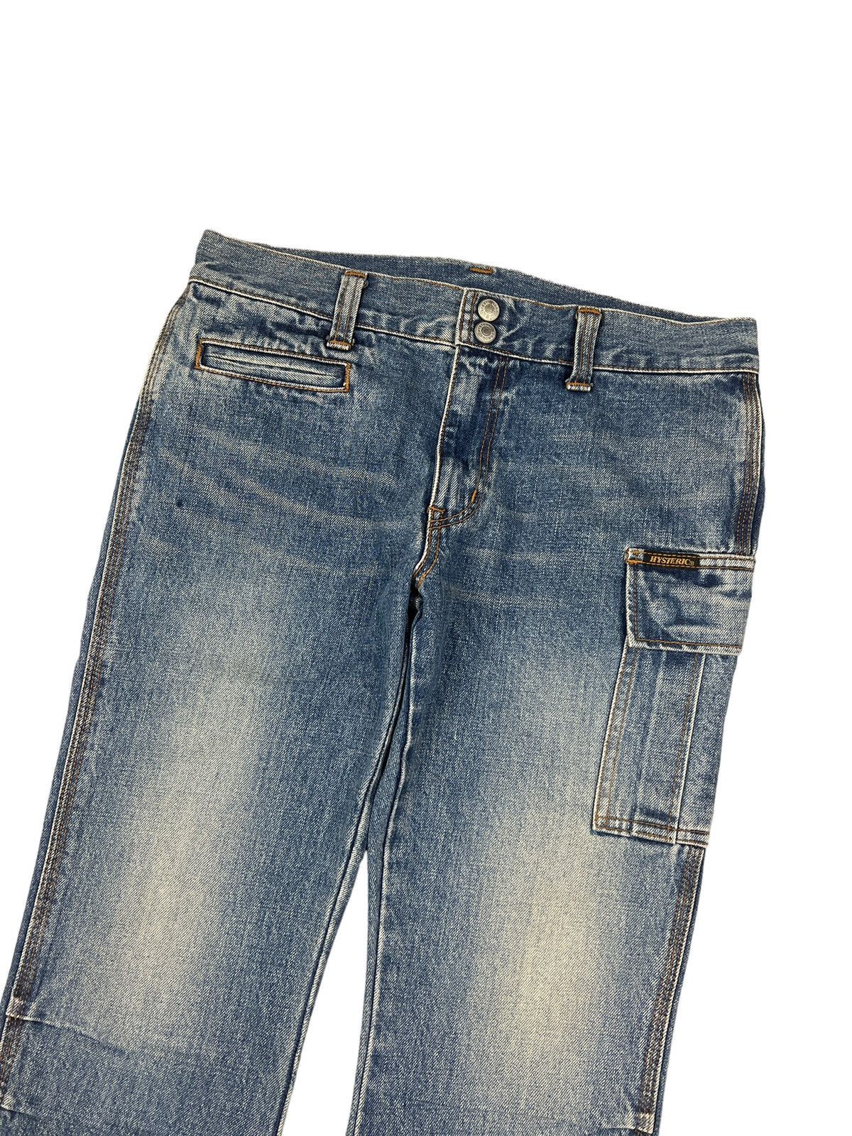 Hysteric Glamour × Vintage 90s Hysteric Glamour Kinky Bondage Cropped Jeans Size 30" / US 8 / IT 44 - 3 Thumbnail