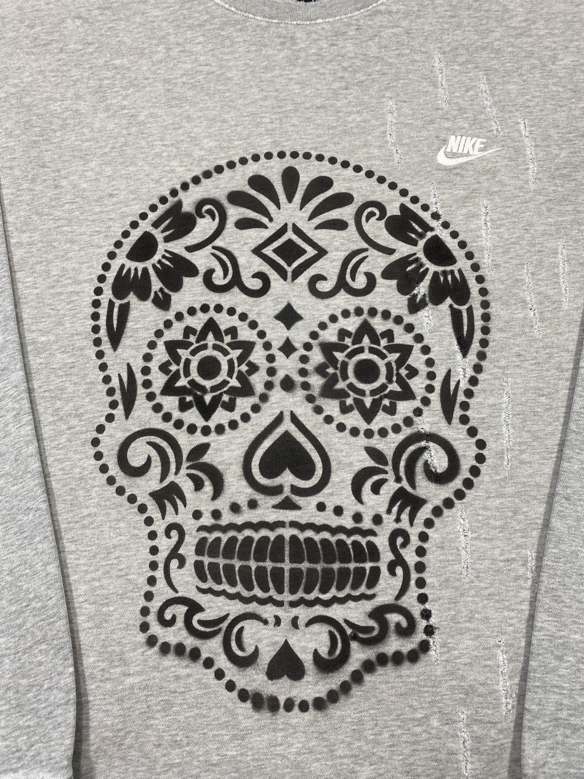 Nike Nike Distressed Mexican Skull Oversized Custom Sweatshirt Size US XXL / EU 58 / 5 - 4 Thumbnail