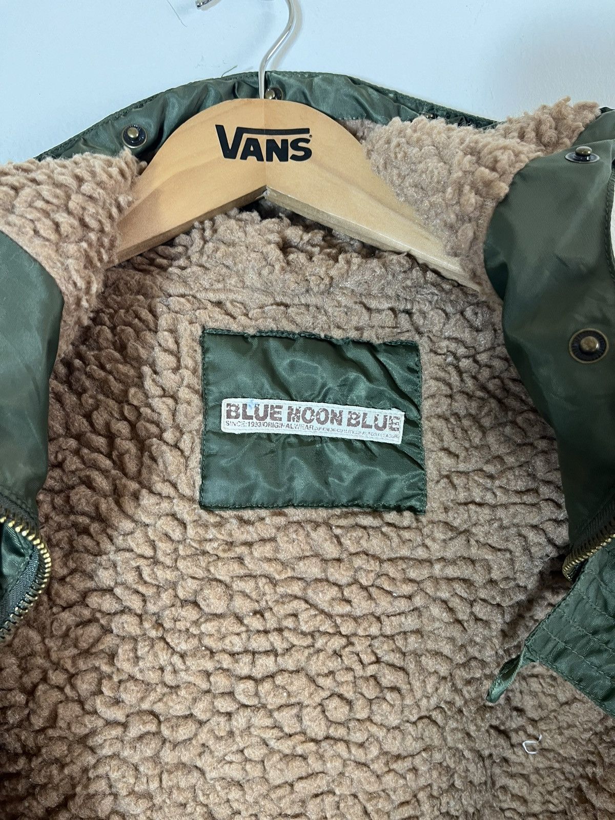 Blue Blue Japan × Japanese Brand Blue Moon Blue Army Jacket Outerwear Fur Hood Size M / US 6-8 / IT 42-44 - 10 Thumbnail