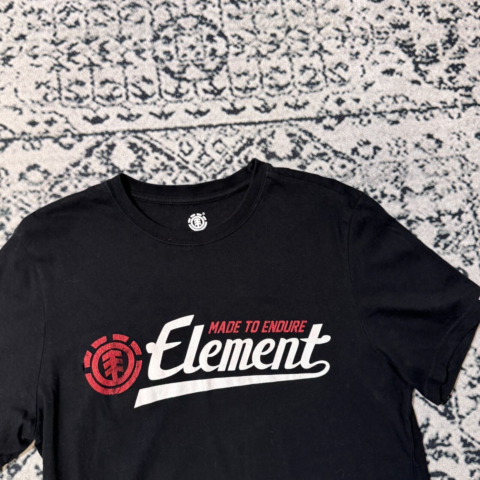 Vintage Vintage Unisex Black Cotton T-Shirt Size S Made To Endure Size US S / EU 44-46 / 1 - 4 Thumbnail