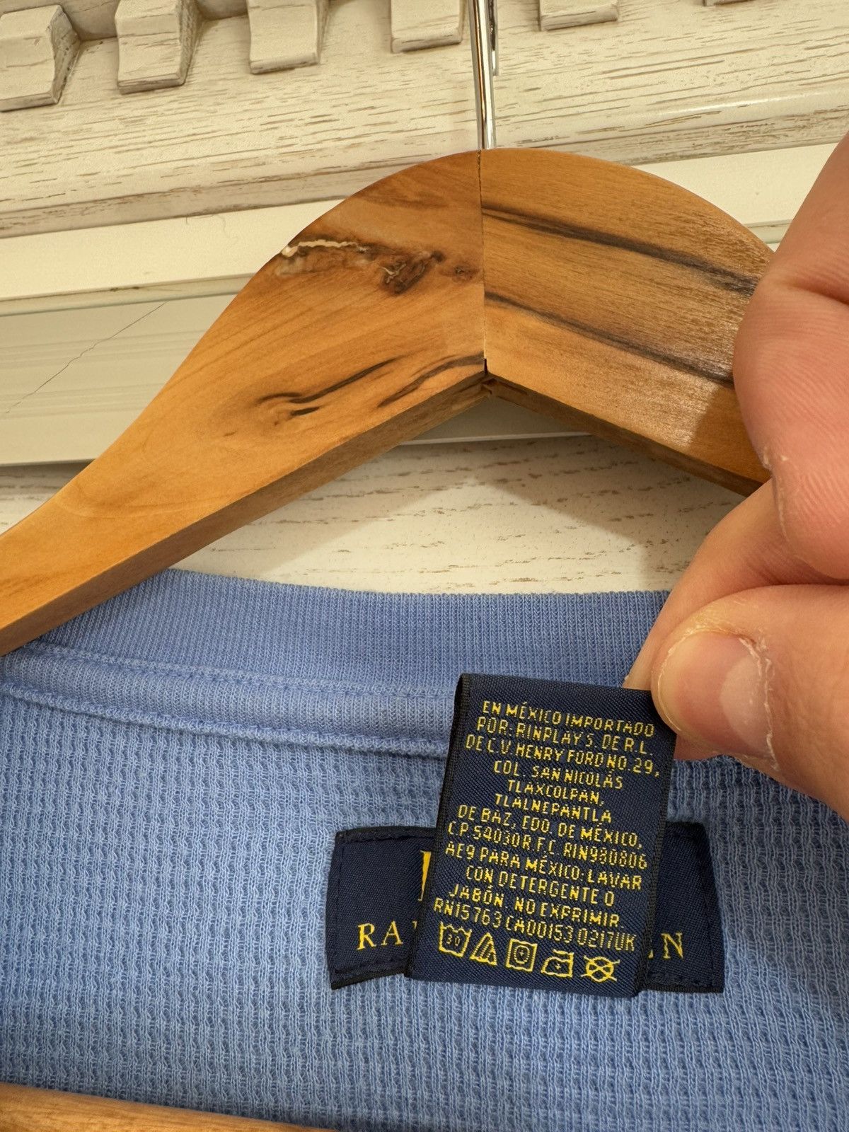 Polo Ralph Lauren × RRL Ralph Lauren × Vintage Vintage Polo Ralph Lauren Polo Bear Blue Long Sleeve Size US XXL / EU 58 / 5 - 11 Thumbnail