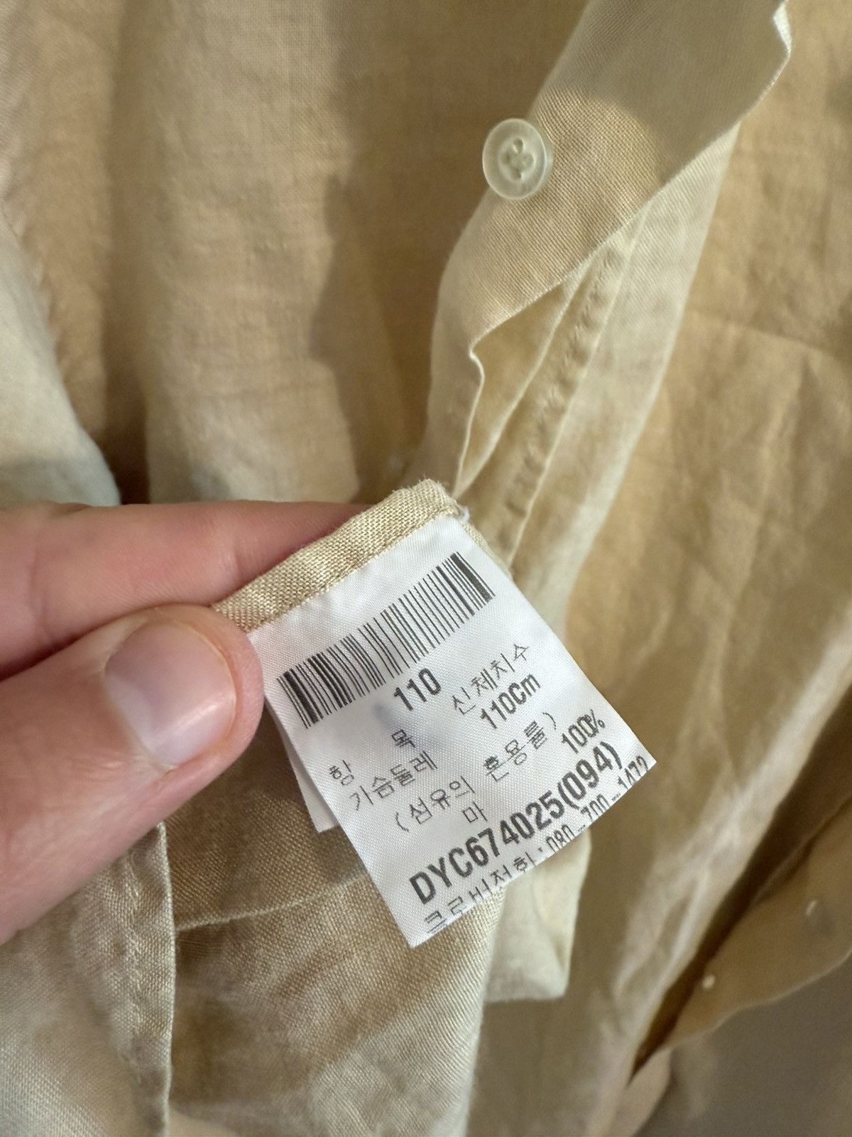 Yves Saint Laurent Yves Saint Laurent Linen Shirt Size US L / EU 52-54 / 3 - 11 Thumbnail