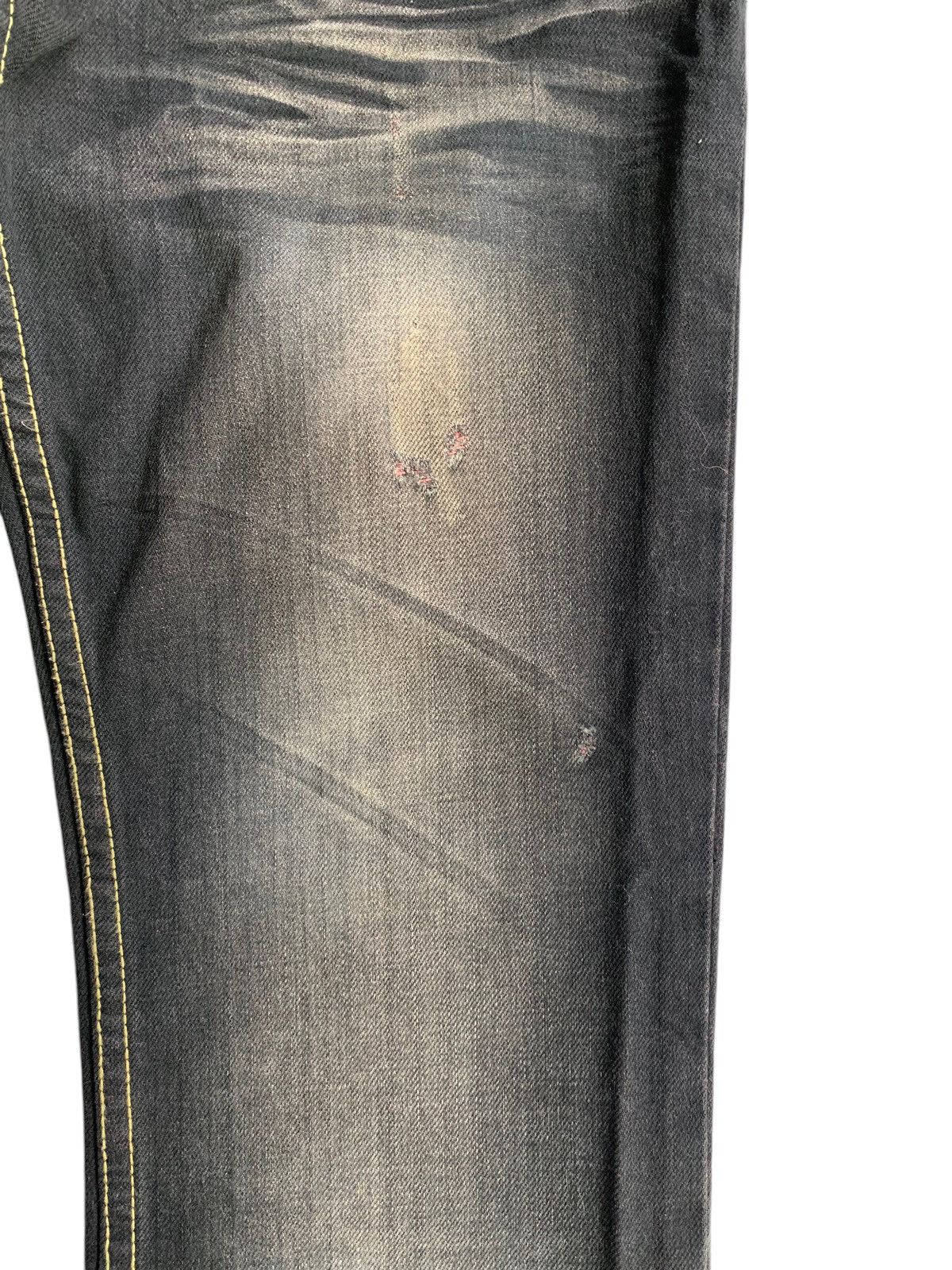semanticdesign FLARE💥 SEMANTIC DESIGN PUNK STYLE MUDMAX DISTRESSED DENIM🎌☠️ Size US 31 - 18 Thumbnail