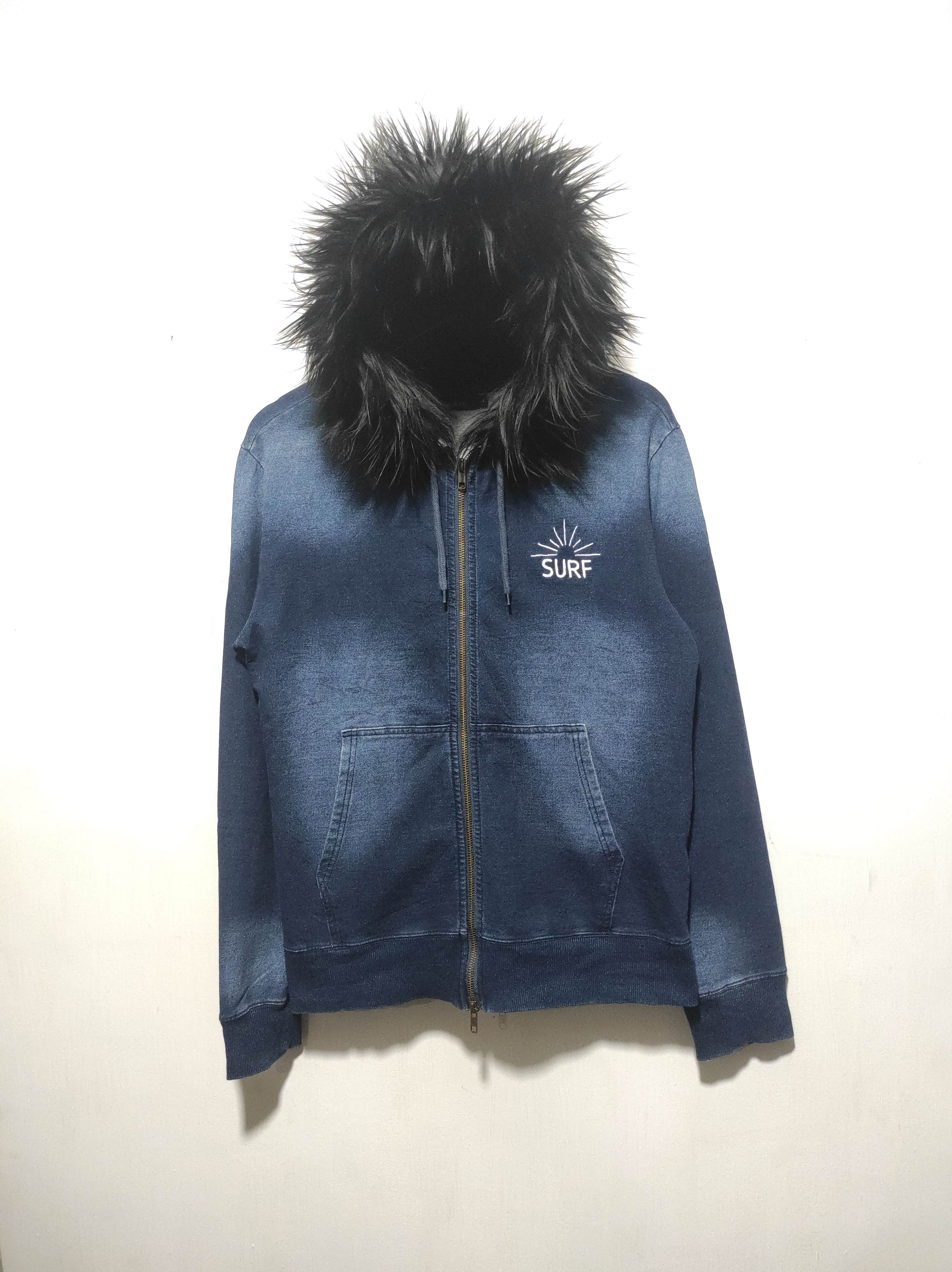Hysteric Glamour Roshell Denim Double Zip Fur Hoodie i6w9 LGB style Size US M / EU 48-50 / 2 - 3 Thumbnail