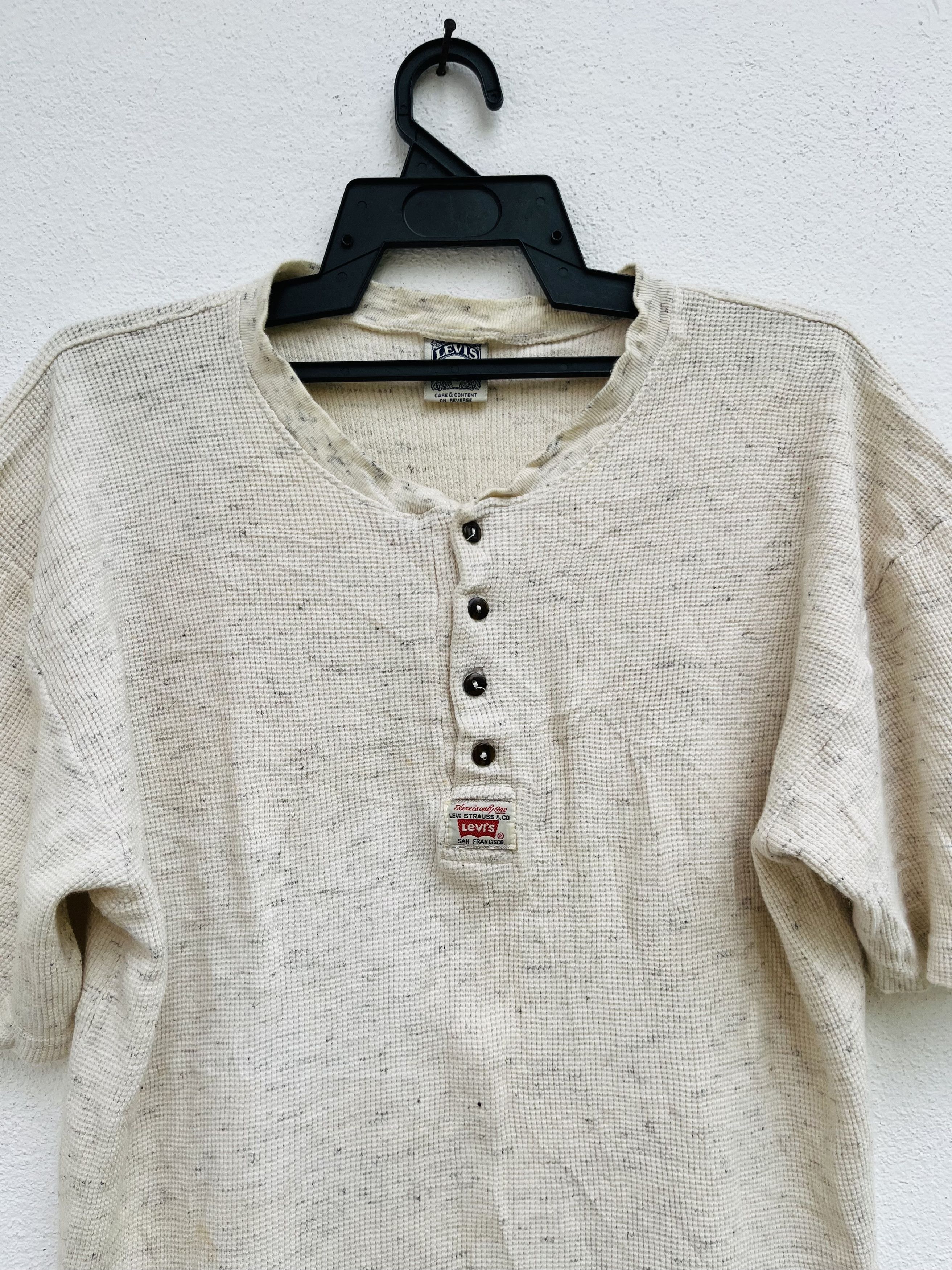 Levi's Vintage Clothing × Vintage Vintage 90s Levis Half Button Streetwear Fashion Style Size US M / EU 48-50 / 2 - 3 Thumbnail
