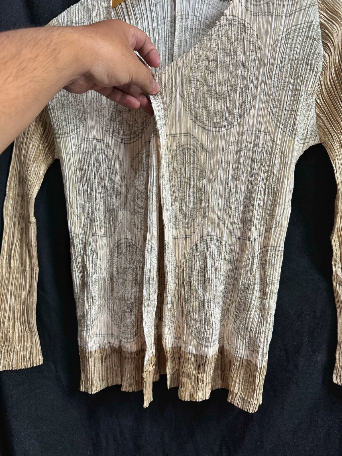 Homme Plisse Issey Miyake × Issey Miyake × Pleats Please Issey Miyake Issey Miyake Pleats Please Cardigan All Over Art Size M / US 6-8 / IT 42-44 - 5 Thumbnail