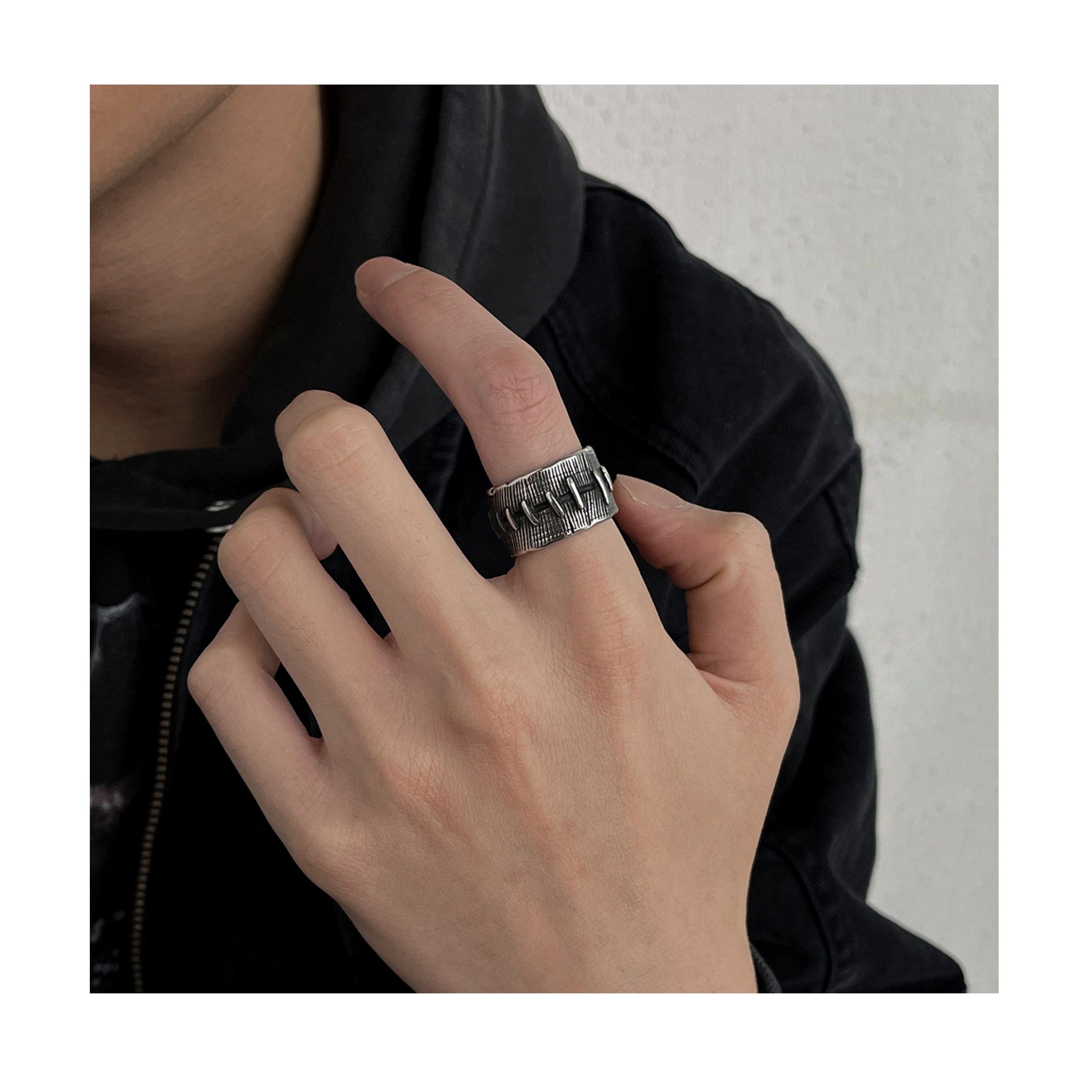 Jewelry Crazy Jewelry Rings Open Size Chrome Ring (Size 7-13) Size ONE SIZE - 4 Thumbnail