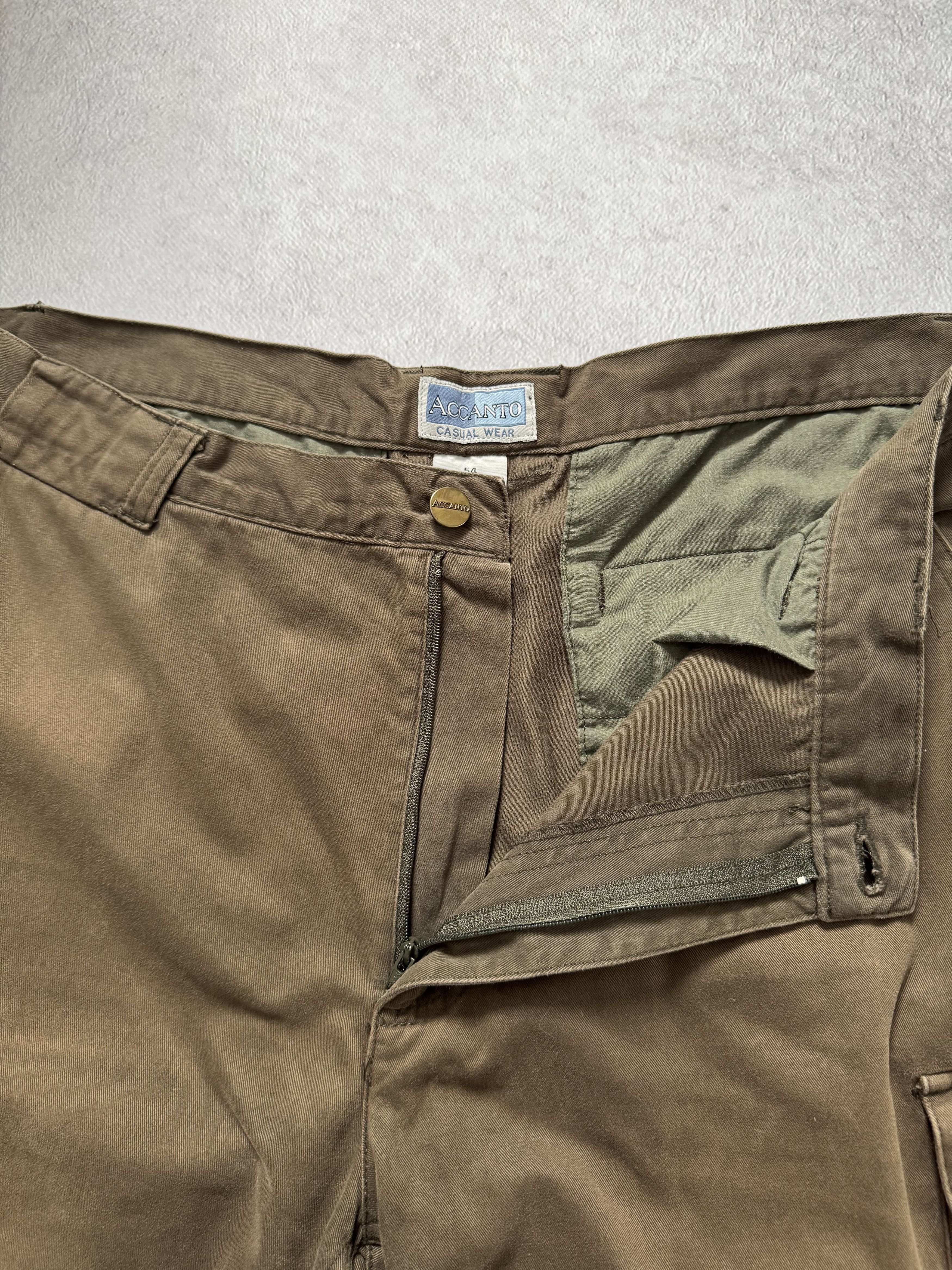 Japanese Brand Crazy Vintage Y2K Brown Faded Baggy Cargo Pants Size US 36 / EU 52 - 8 Thumbnail