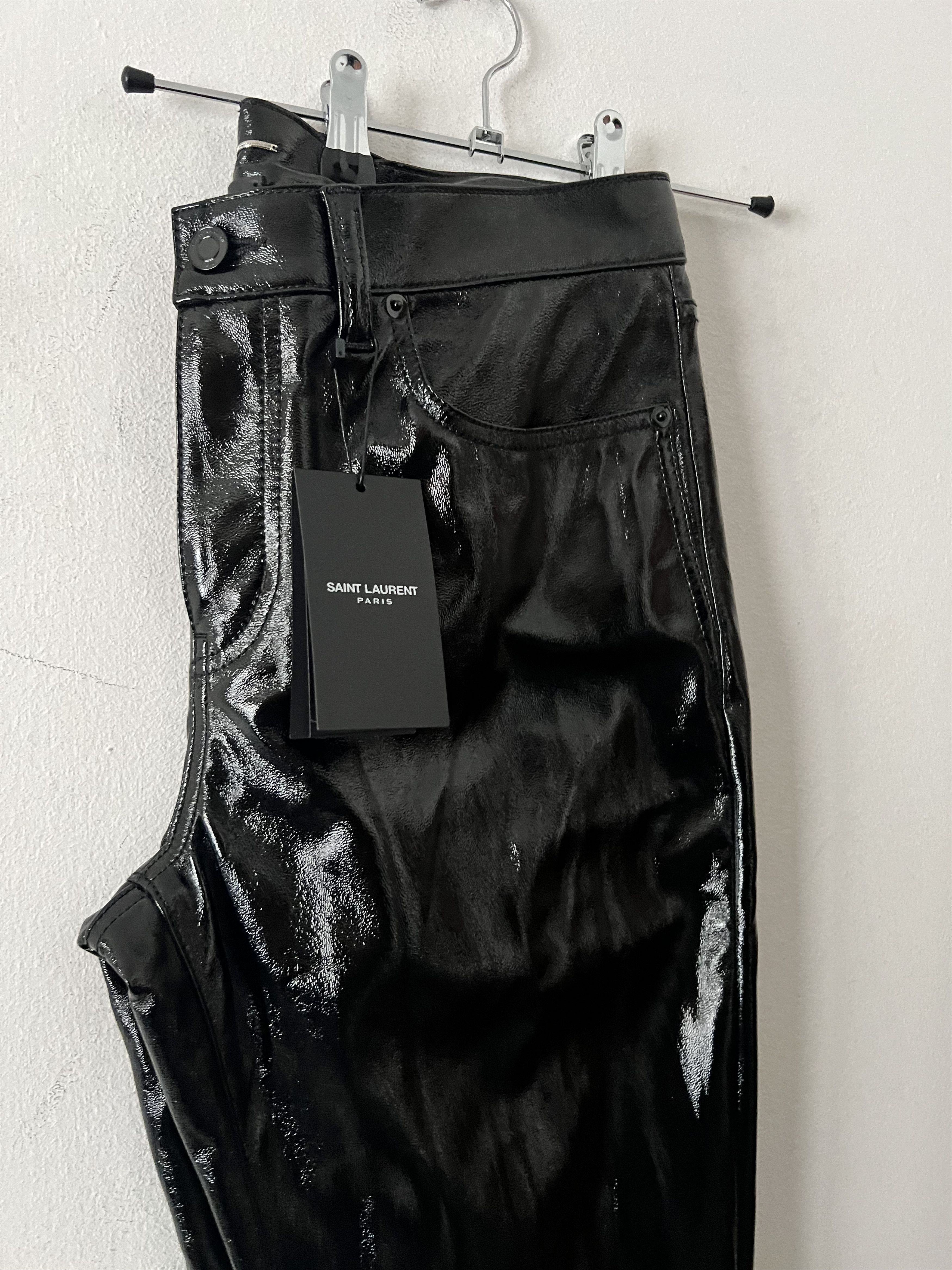 Saint Laurent Paris BNWT Slim Pants With Shiny Effect Size US 30 / EU 46 - 11 Thumbnail