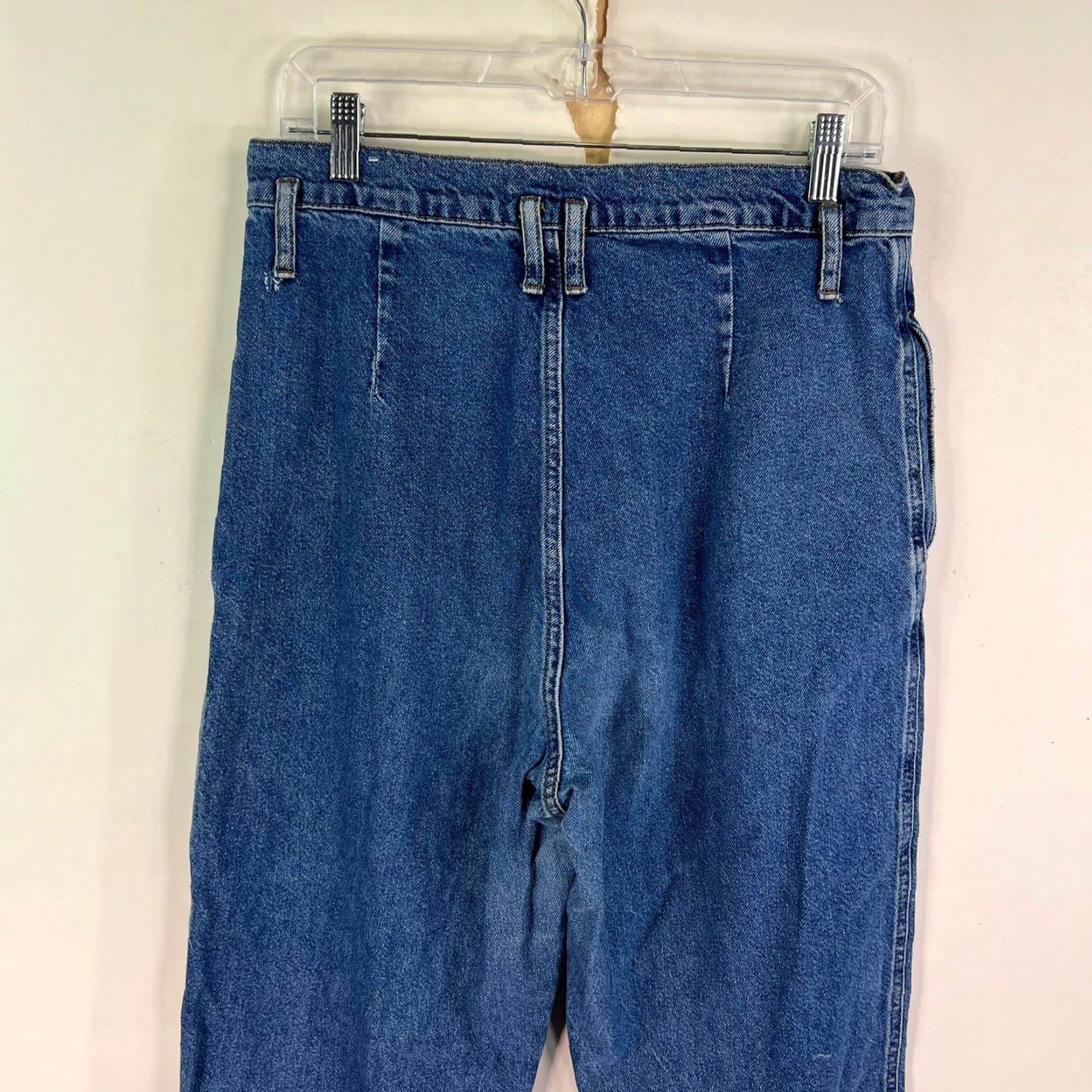 Vintage VINTAGE Pull&Bear High Rise Denim Jeans Womens Size 6 Blue Straight Fit Slash Pockets Size 28" / US 6 / IT 42 - 6 Thumbnail