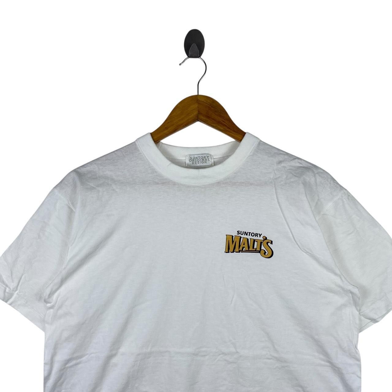 Vintage Vintage 90’ SUNTORY ORIGINAL DESIGN Malts Tee Shirt Size US M / EU 48-50 / 2 - 2 Thumbnail