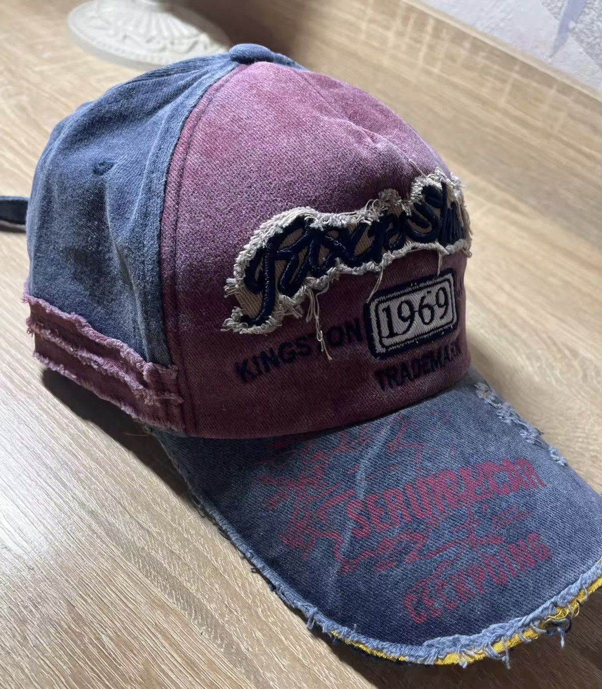 Japanese Brand Washed Cotton 1969 Embroidery Baseball Cap Size ONE SIZE - 2 Thumbnail