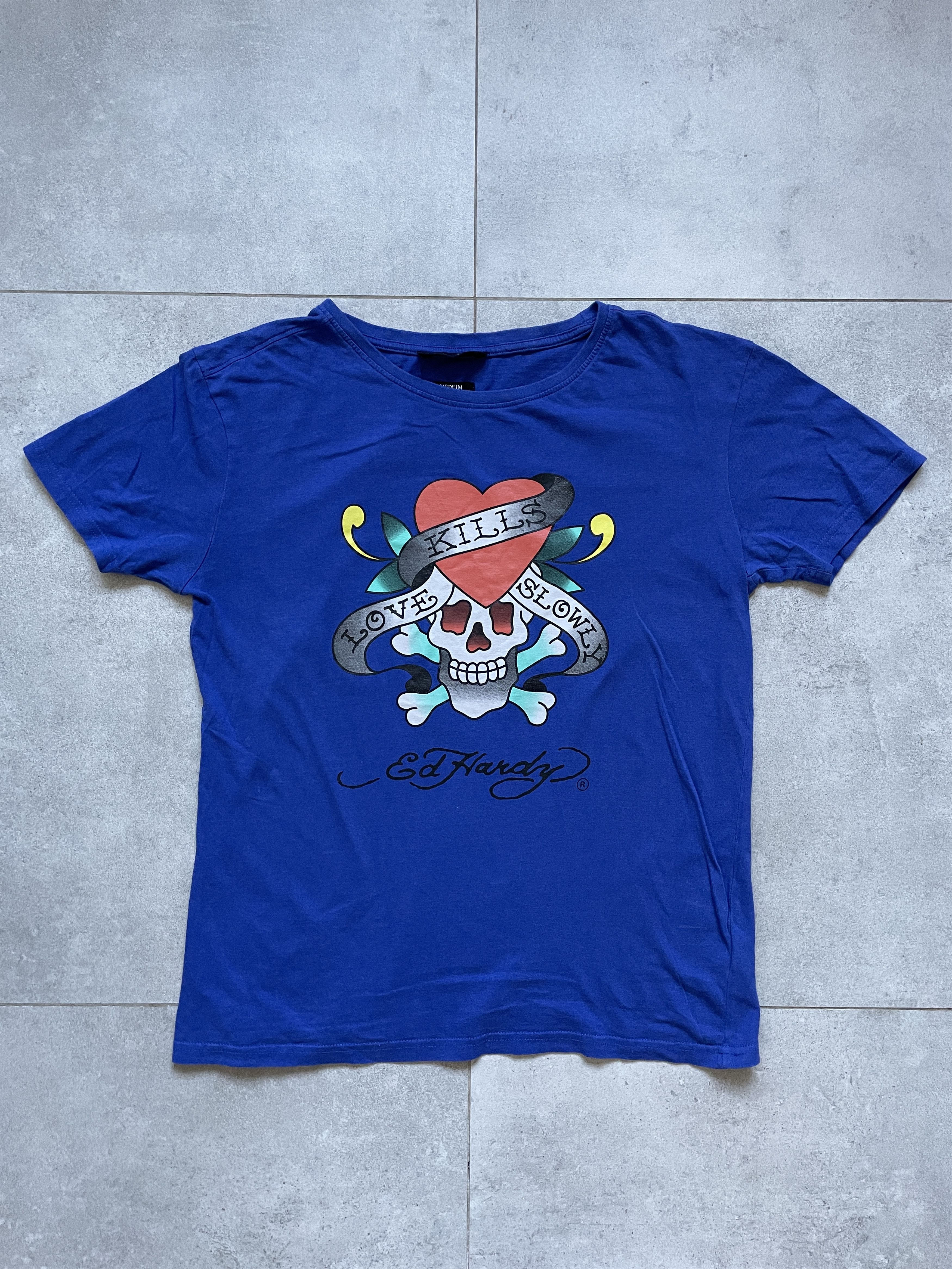 Christian Audigier ED HARDY Y2K BLUE CHRISTIAN AUDIGIER TEE Size US M / EU 48-50 / 2 - 1 Thumbnail