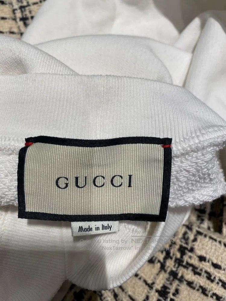 Gucci Gucci SizeOS White v-neck sweatshirt Size US M / EU 48-50 / 2 - 3 Thumbnail