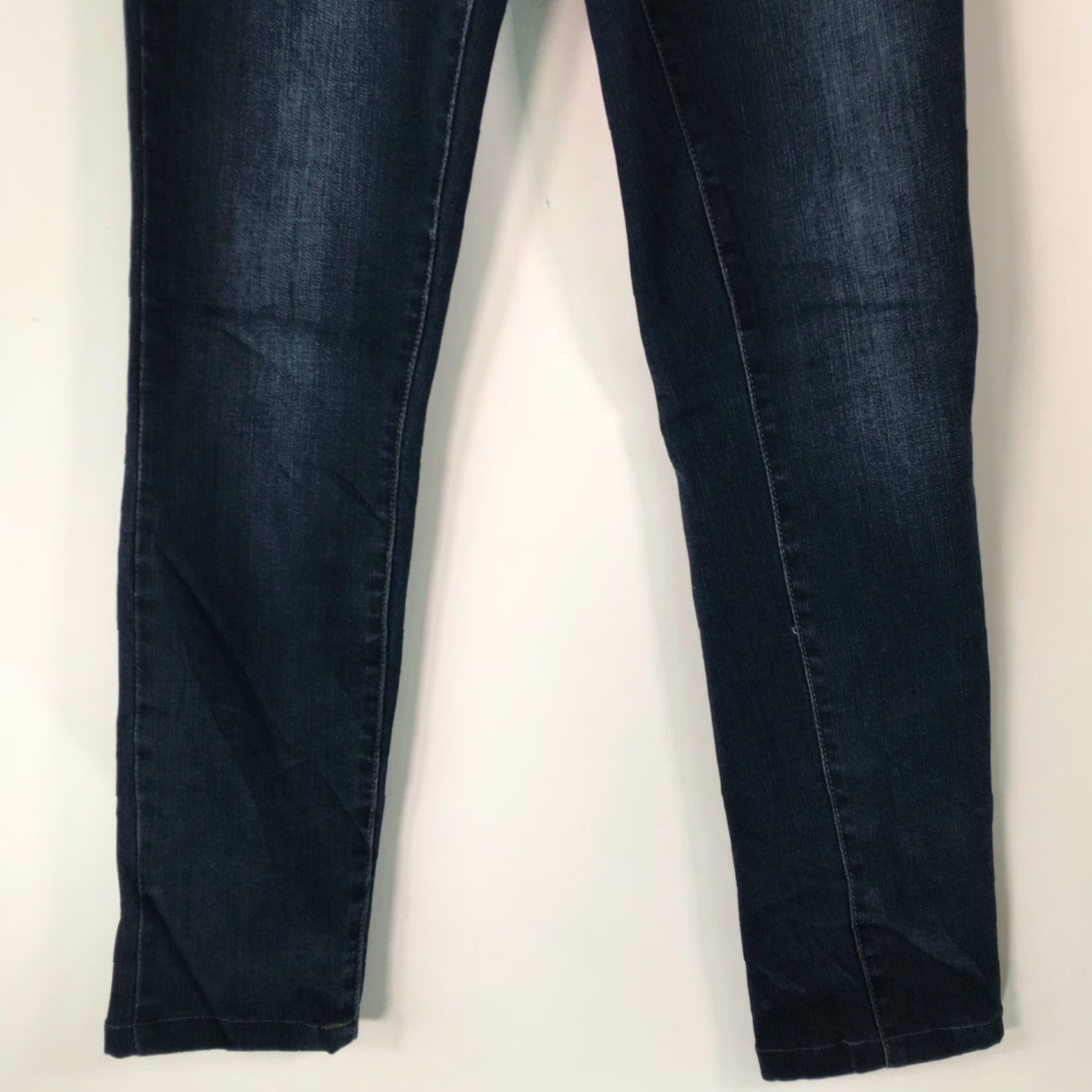Denime Tractr Womens Dark Blue Denim Skinny Jeans Size 28 28x28 High Rise 5-Pocket Regular Fit Size 28" / US 6 / IT 42 - 3 Thumbnail