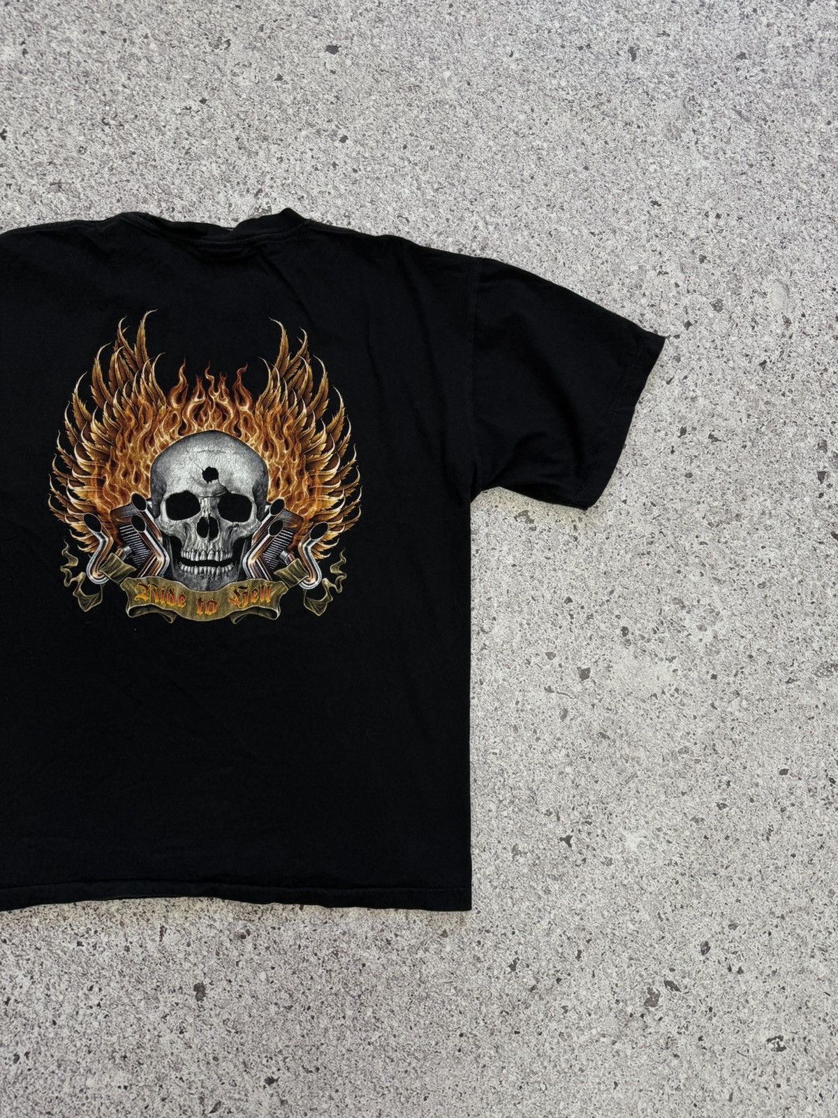 Harley Davidson × Vintage Vintage 1990’s Soul Master Ghost Rider West Choppers T-Shirt Size US XL / EU 56 / 4 - 8 Thumbnail