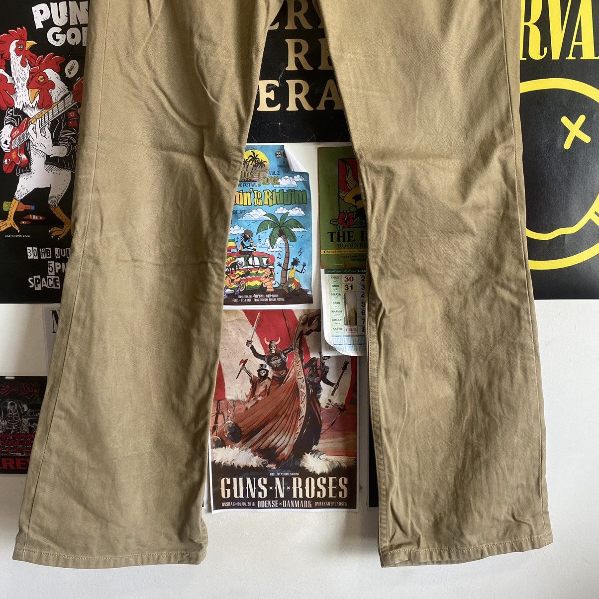 Levi's Vintage Levi’s 517 Y2k Flare Chino Pants Size US 34 / EU 50 - 4 Thumbnail