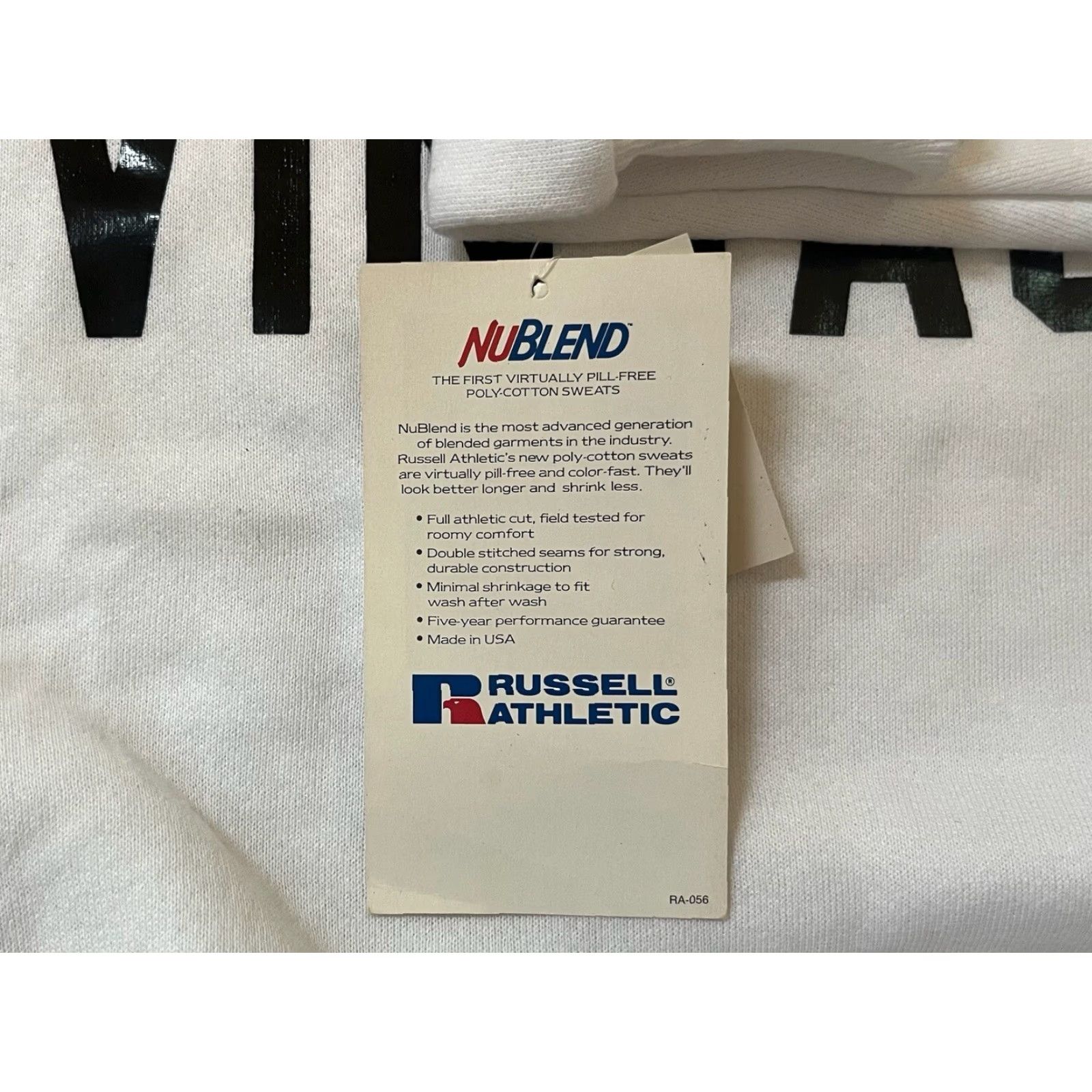Russell Athletic VINTAGE Russell Athletic Crewneck Sweatshirt Mens 2XL White 90s Sweatshirt, Crew NWT, NOS, USA Size US XXL / EU 58 / 5 - 5 Thumbnail