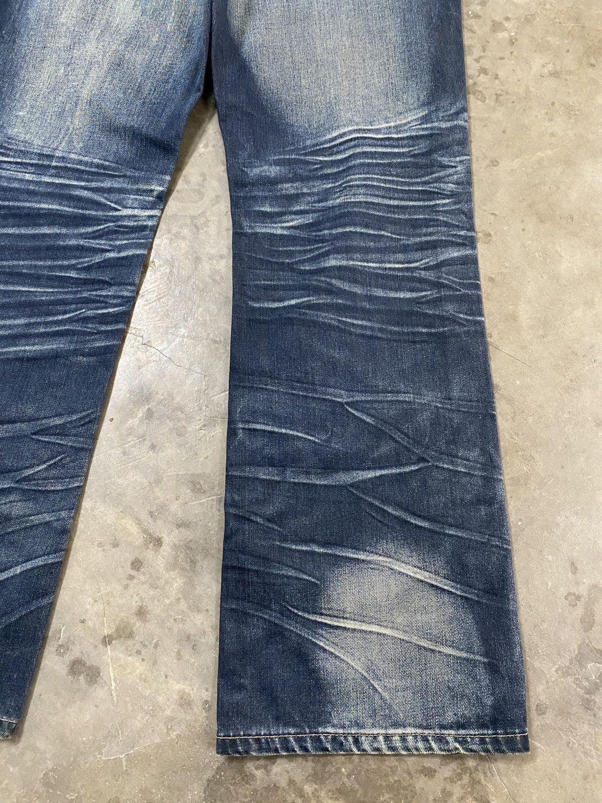 Hysteric Glamour × If Six Was Nine × Le Grande Bleu (L.G.B.) Flare Jeans Japanese Beast Distressed @241act Size US 35 - 4 Thumbnail