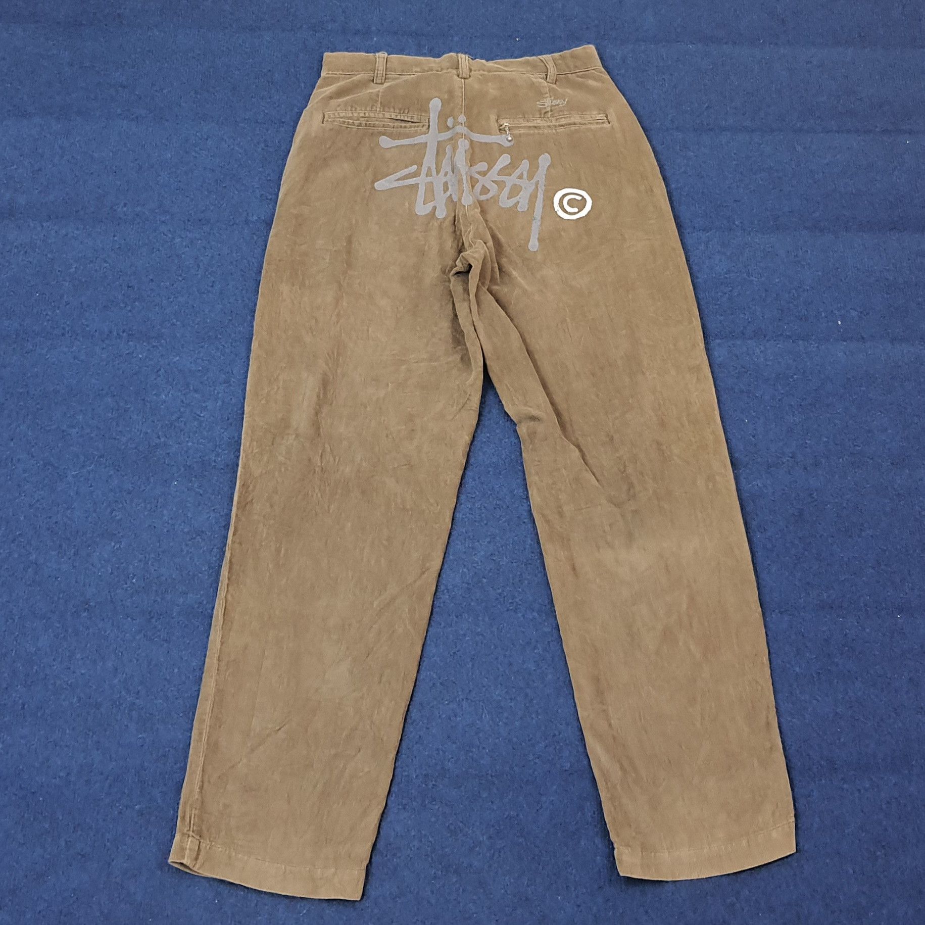 Stussy Vintage Stussy Corduroy Streetwear Custom Logo Pants C228N25 Size US 29 - 1 Thumbnail