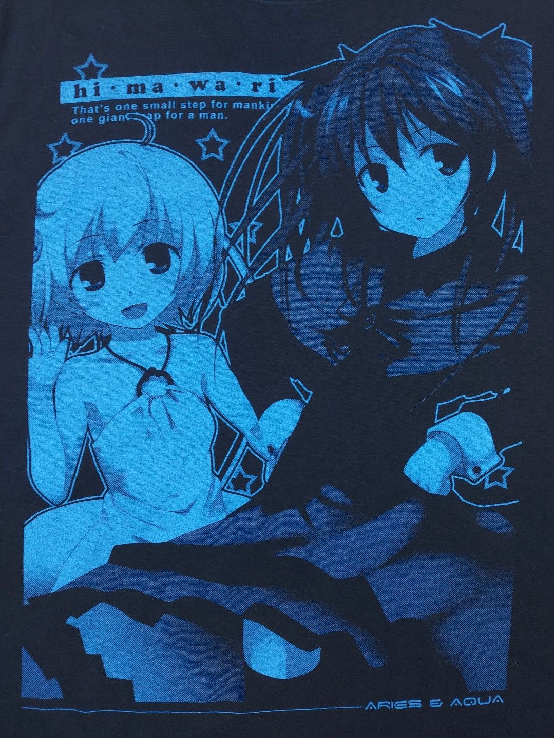 Anime × Vintage Vintage 2007 Himawari Ares & Aqua Himawari Aqua After TEE Size US L / EU 52-54 / 3 - 2 Thumbnail