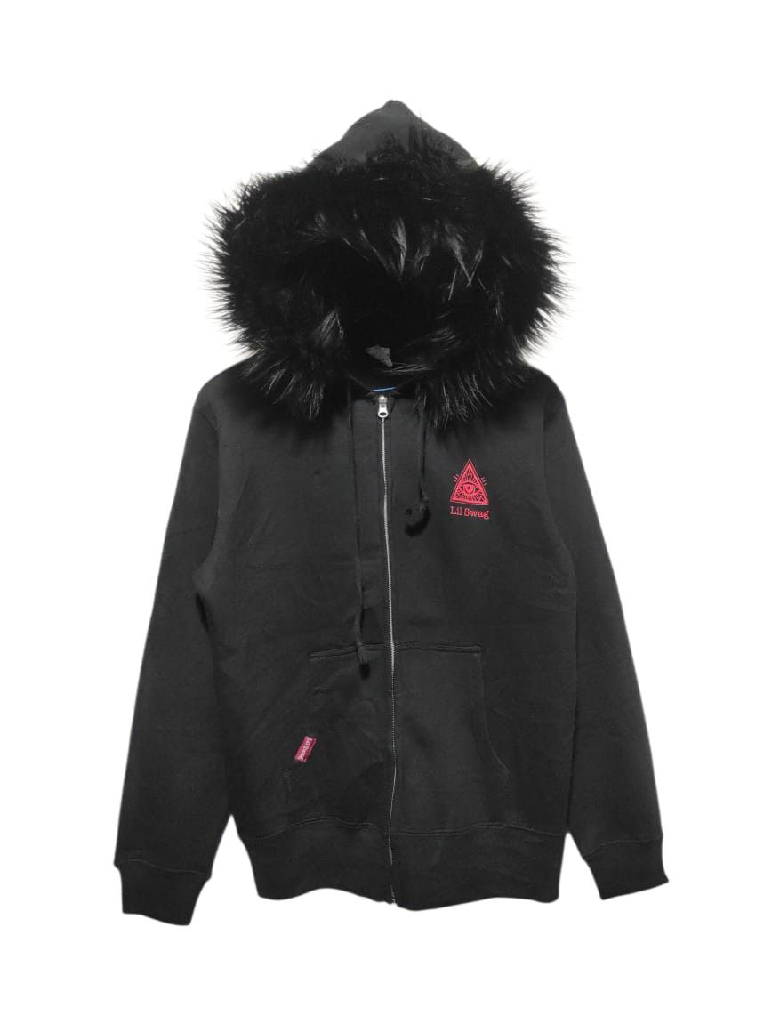 Japanese Brand Lil Swag United Athle Zipper fur hoodie LGB style Size US M / EU 48-50 / 2 - 1 Thumbnail