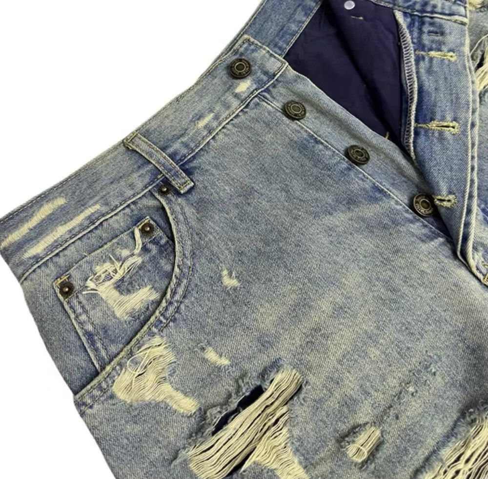 Japanese Brand × Jean Double-layer Ripped Baggy Jeans Size US 30 / EU 46 - 4 Thumbnail