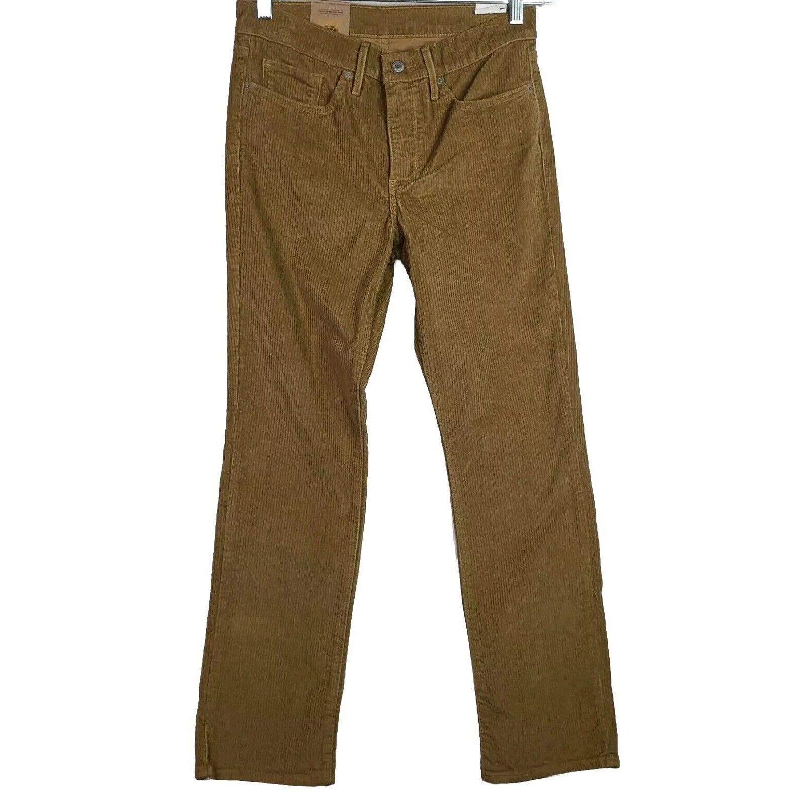 Levi's Levi's 314 Shaping Corduroy Pants Women's Size 30x30 Gold Size 30" / US 8 / IT 44 - 1 Thumbnail
