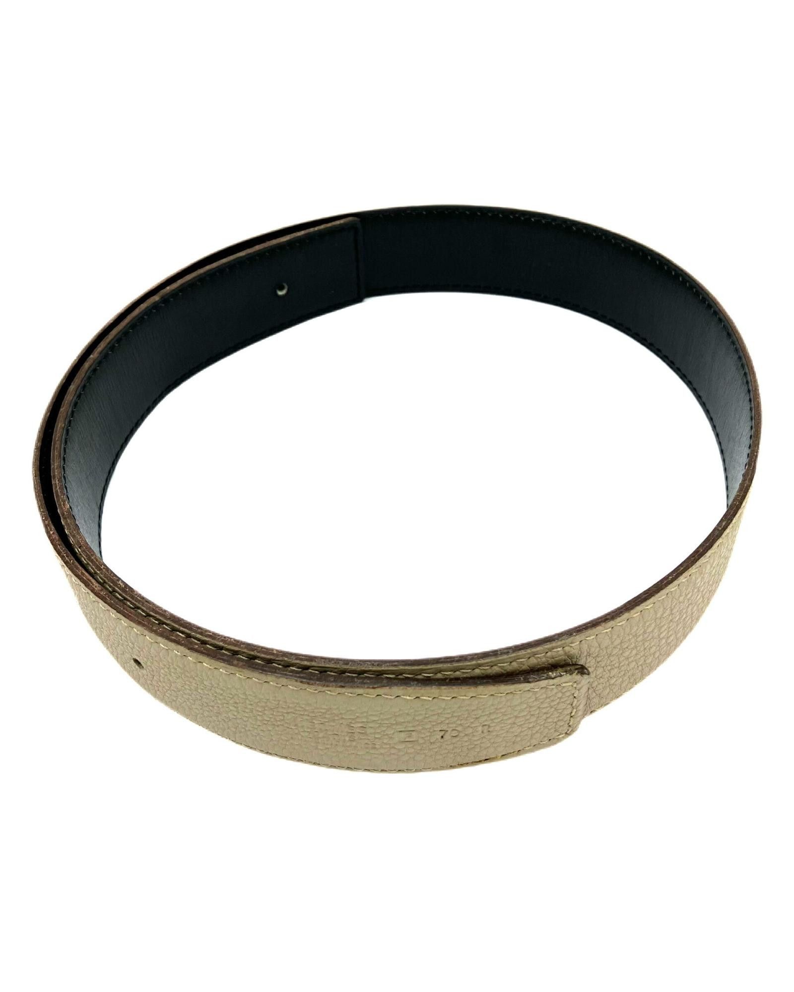 image of Hermes Beige Leather Standard Belt, Women's