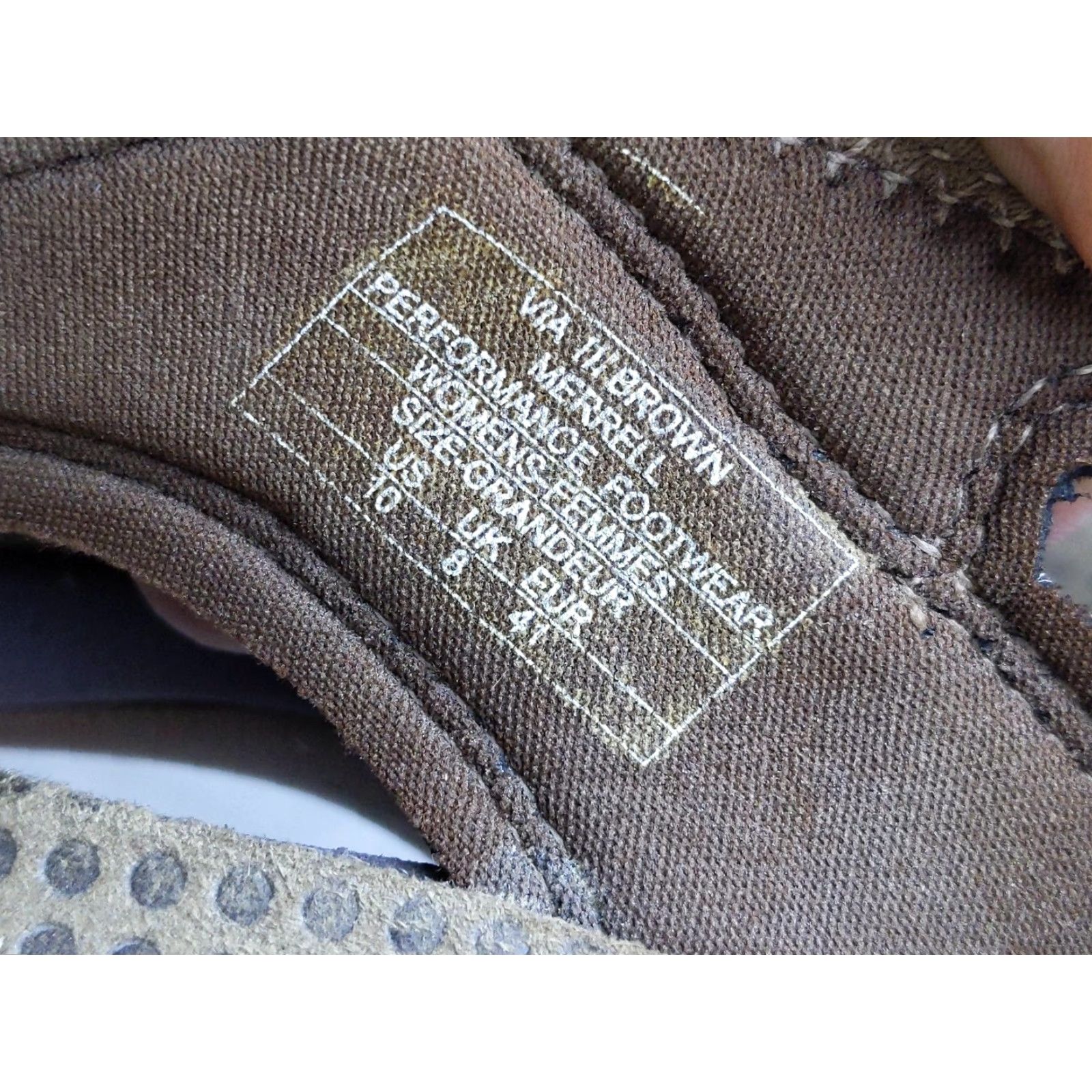 Merrell Merrell Leather Sandals Womens US 10 Brown Hook & Loop Comfort Walking Outdoor Size US 10 / IT 40 - 6 Thumbnail