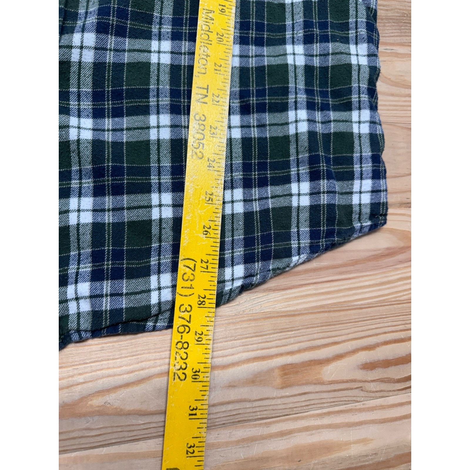 Croft & Barrow Croft & Barrow Men's Sz L Blue & Green Plaid Flannel Shirt Size US L / EU 52-54 / 3 - 5 Thumbnail