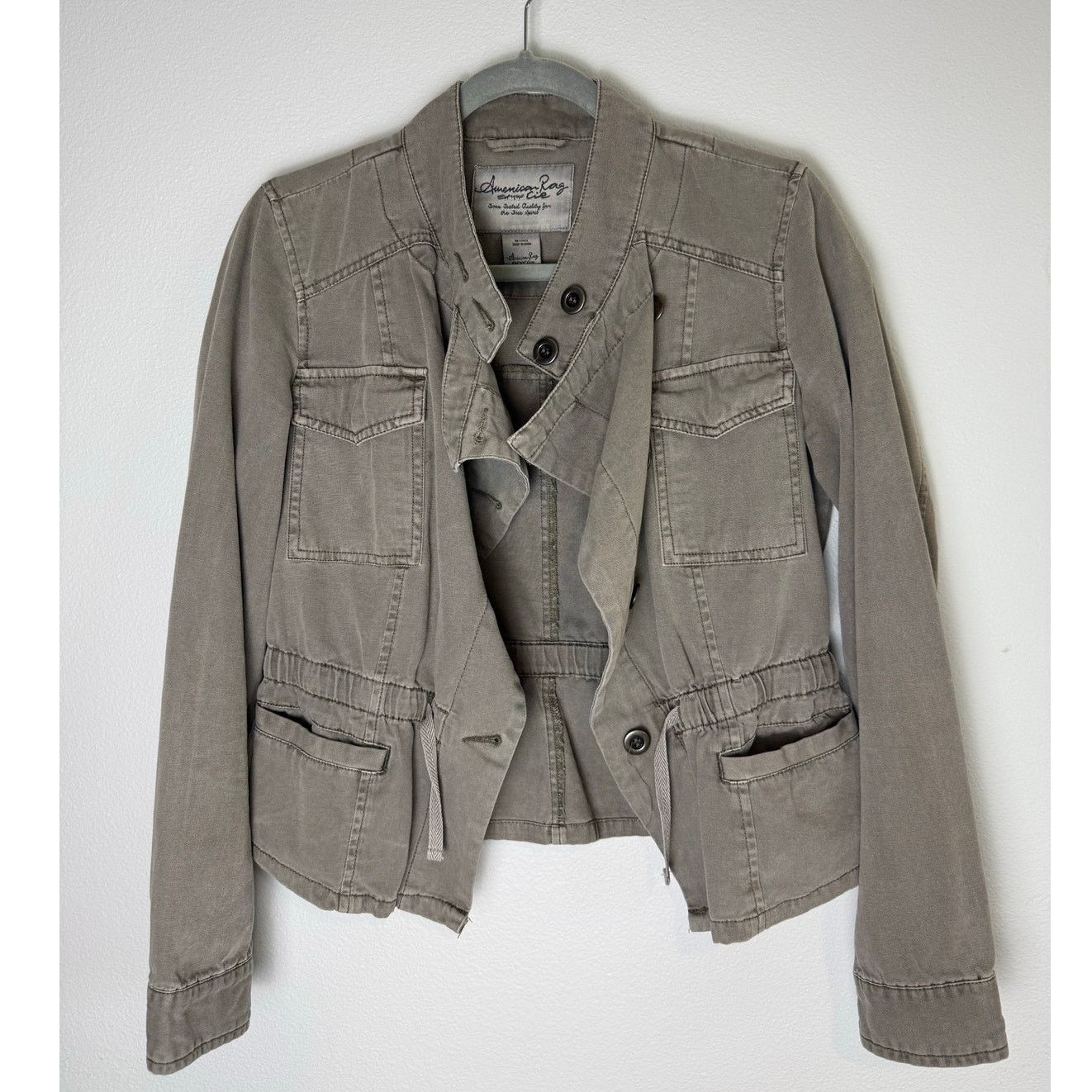 American Rag American Rag Cie Olive Green Jacket, Size Med Size M / US 6-8 / IT 42-44 - 2 Thumbnail