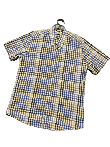 Barbour Vintage Barbour Tailored Fit Checkered Button Up Shirt Size US L / EU 52-54 / 3 - 1 Thumbnail