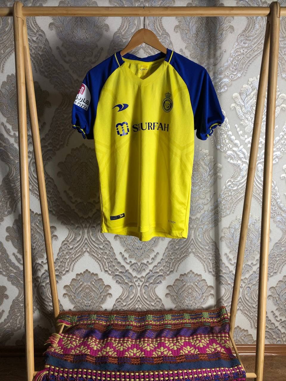 Vintage VERY RARE ALL NASSR RONALDO 7 SOCCER JERSEY RETRO Y2K 90s Size US S / EU 44-46 / 1 - 2 Thumbnail