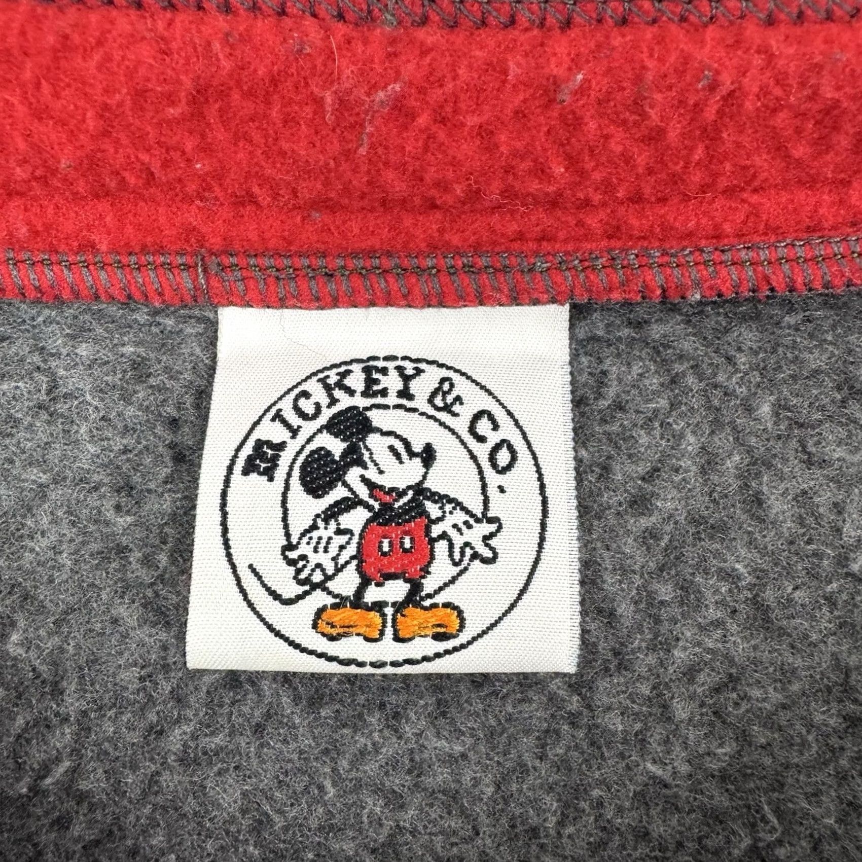 Disney VINTAGE Disney Mickey Mouse Fleece Pullover Sweatshirt Adult XL Henley Neck 90s Size US XL / EU 56 / 4 - 5 Thumbnail