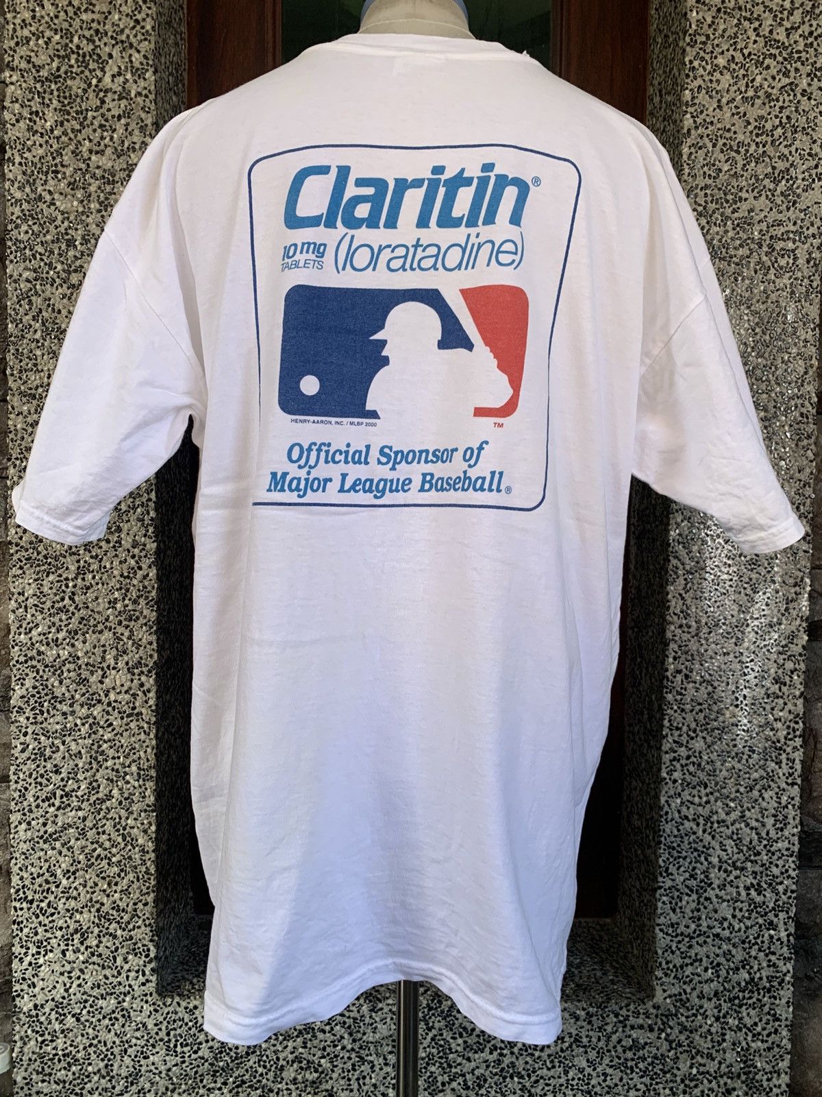 MLB Vintage 2000 Claritin Official Sponsor Of MLB T shirt Size US XL / EU 56 / 4 - 1 Thumbnail