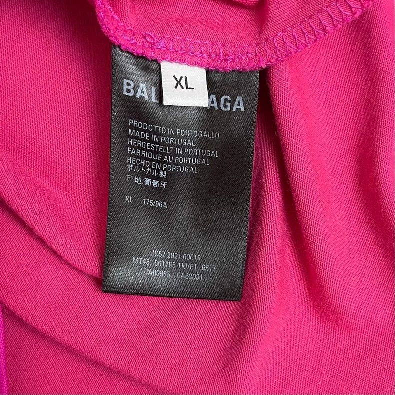 Balenciaga Balenciaga Dragon Fruit Slogan Logo Short Sleeve 2501-Nexta Size US XL / EU 56 / 4 - 7 Thumbnail