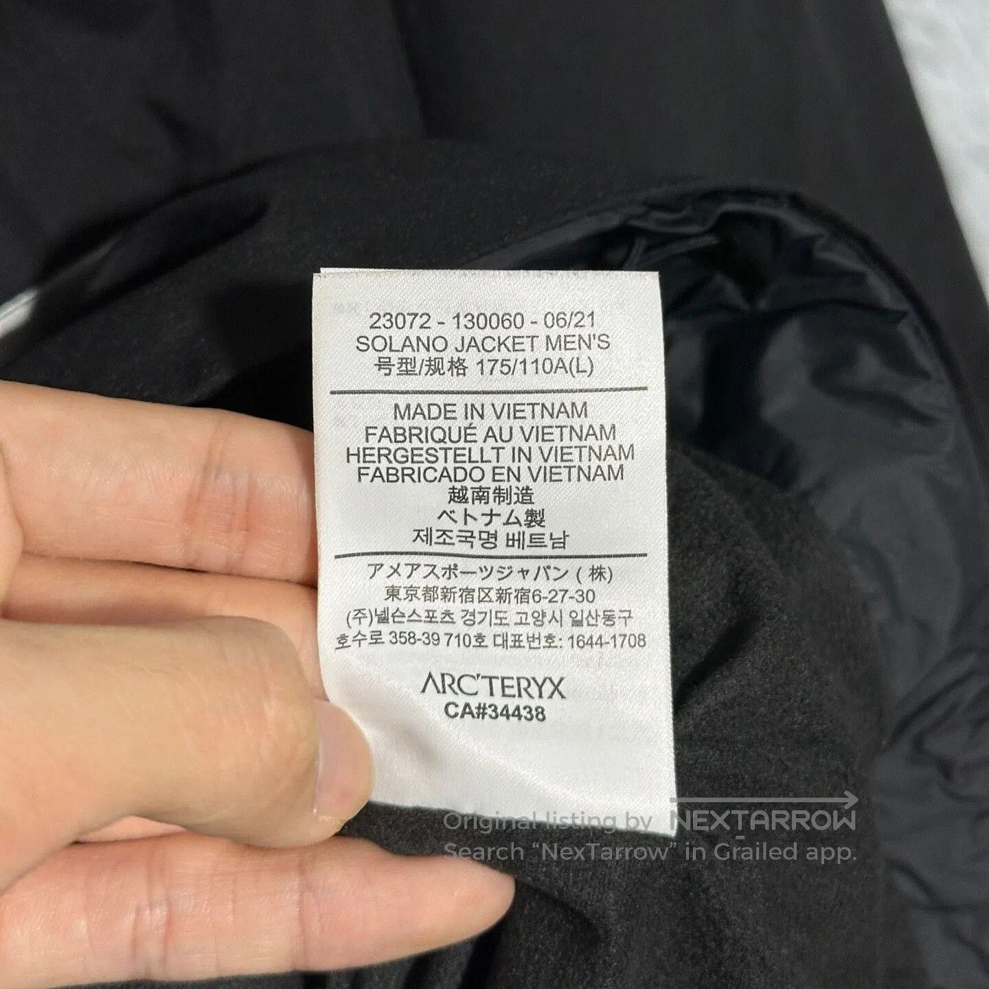 Arc'teryx Arcteryx Solano Jacket Black Softshell L. Size US L / EU 52-54 / 3 - 8 Thumbnail