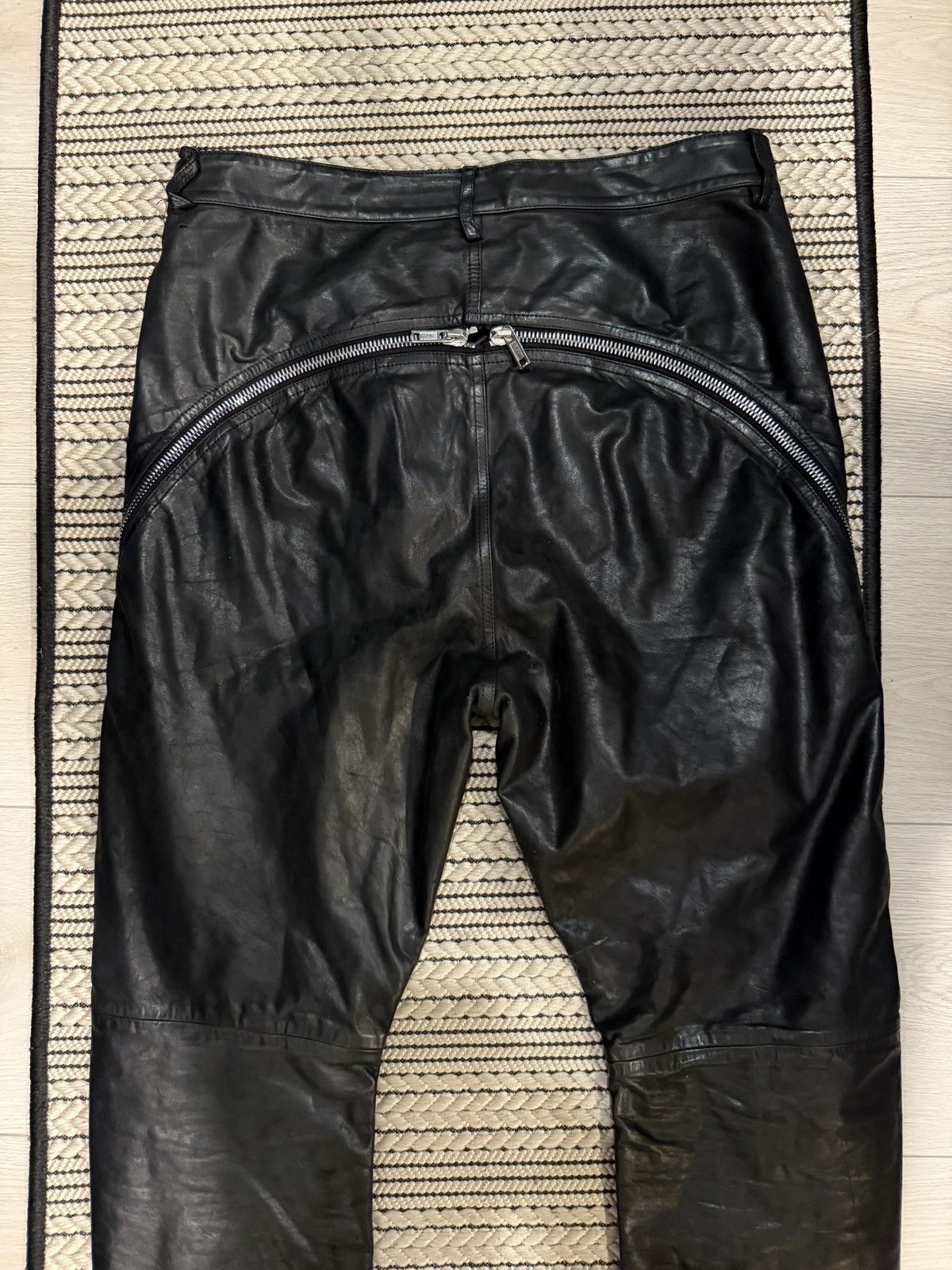 Rick Owens Rick Owens Leather Bolan Banana Size US 30 / EU 46 - 16 Thumbnail